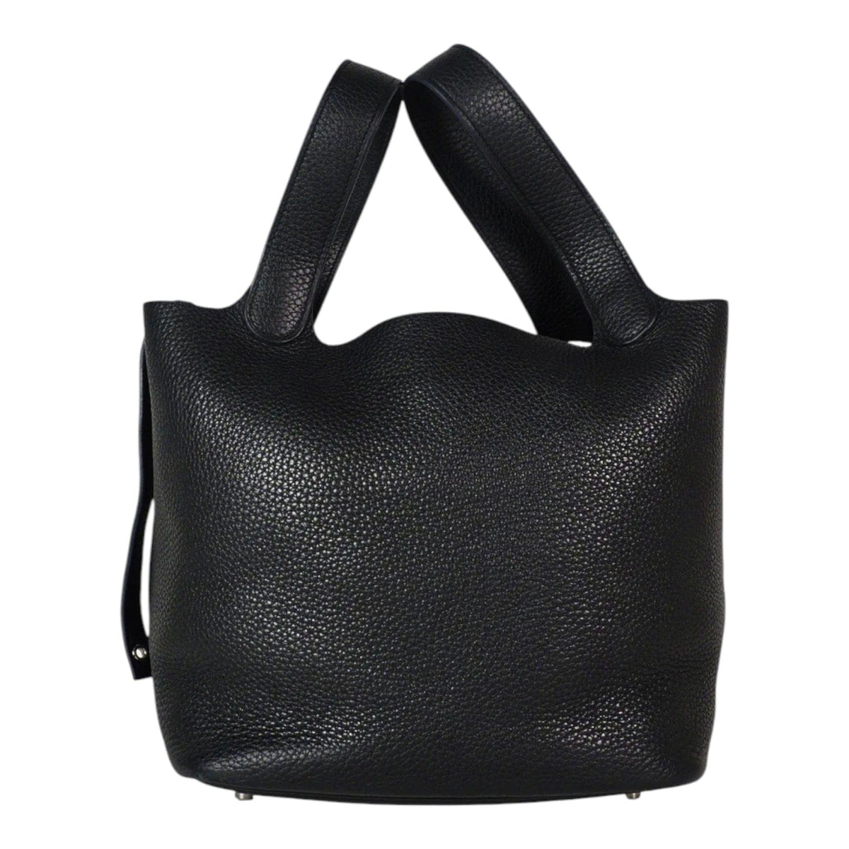 Hermes Hermes Black Picotin 22 in Clemence Leather Bag
