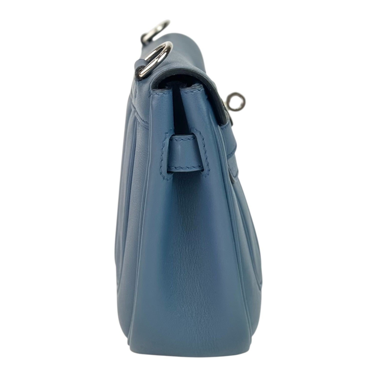 Hermes Hermes Blue Berline Bag Swift 7C