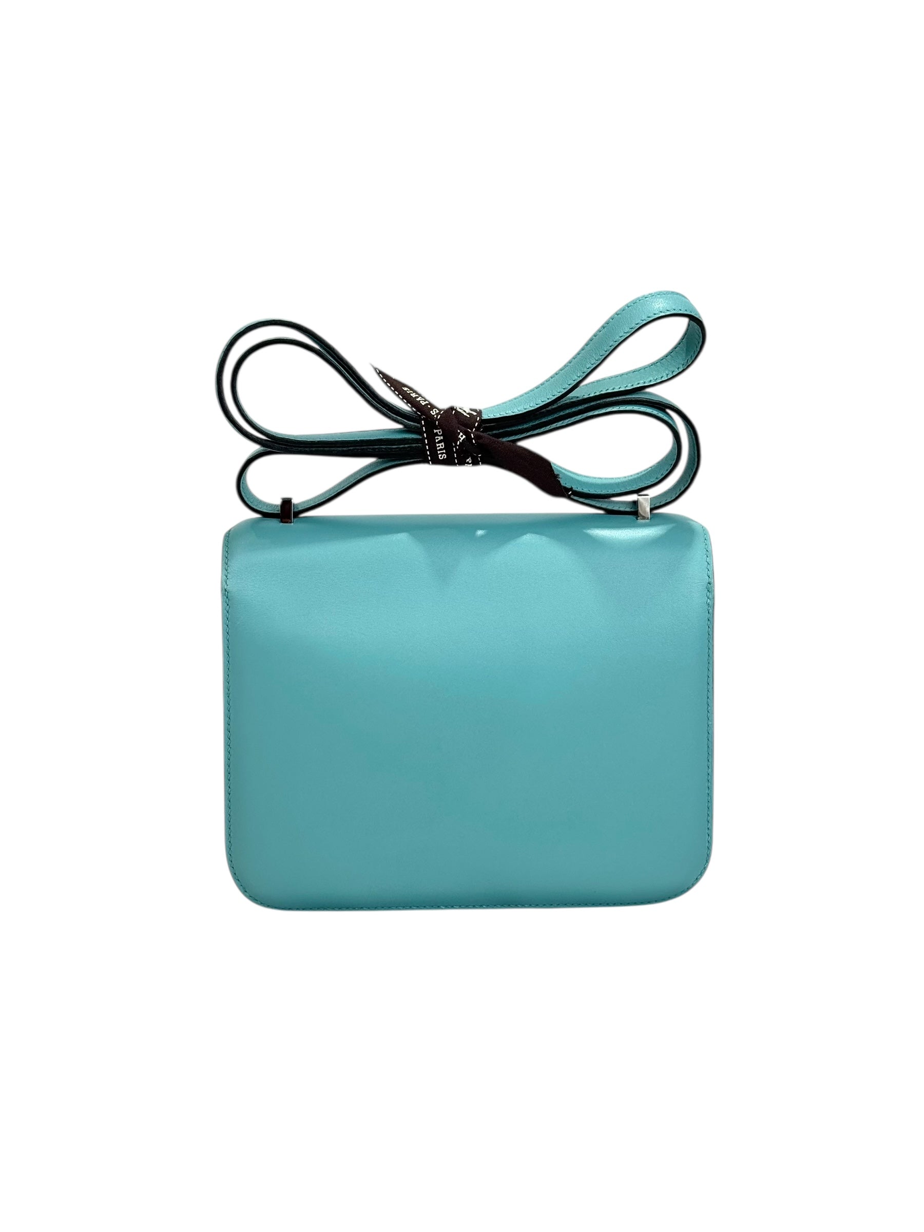 Hermes Hermes Constance Bag 18cm Mini Blue Atoll Swift - T Stamp