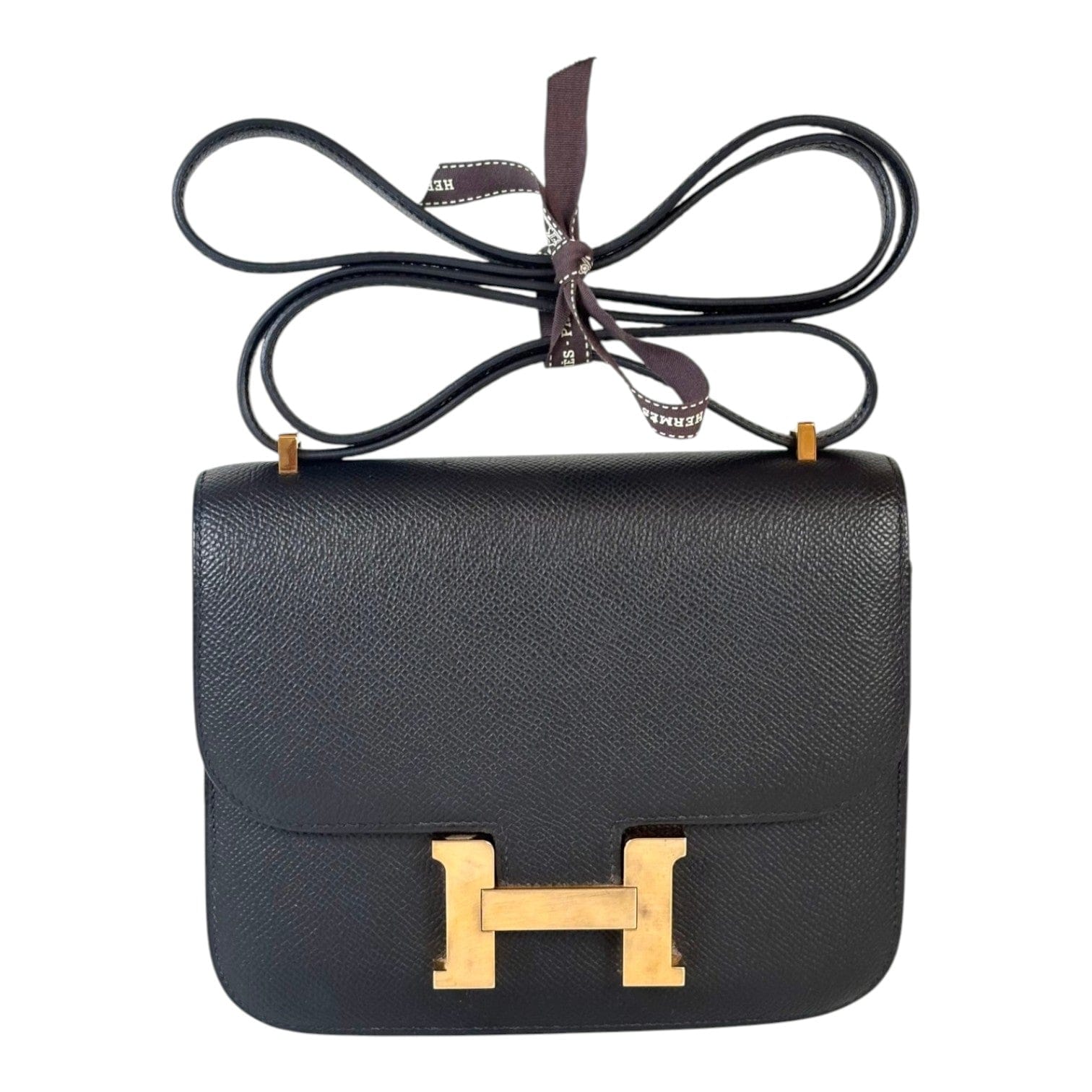 Hermes Hermes Constance Black Mini Bag in Epsom with GHW - Full Set