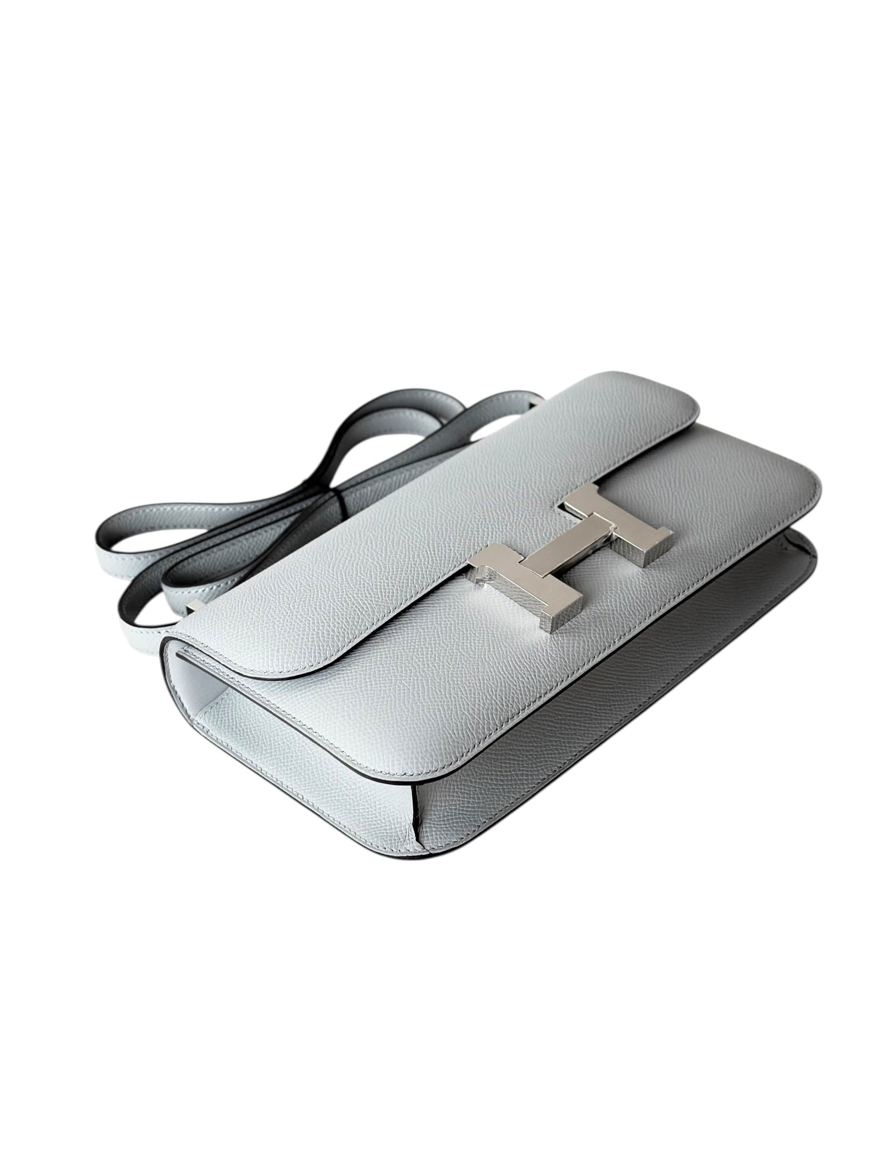 Hermes Hermes Constance Elane Glacier Blue Epsom