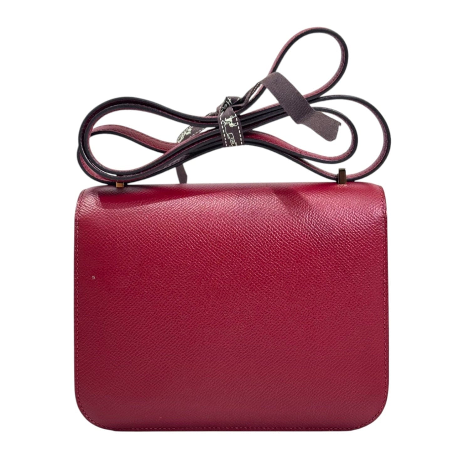 Hermes Hermes Constance Mini Burgandy Enamel Closure Epsom Leather X Stamp