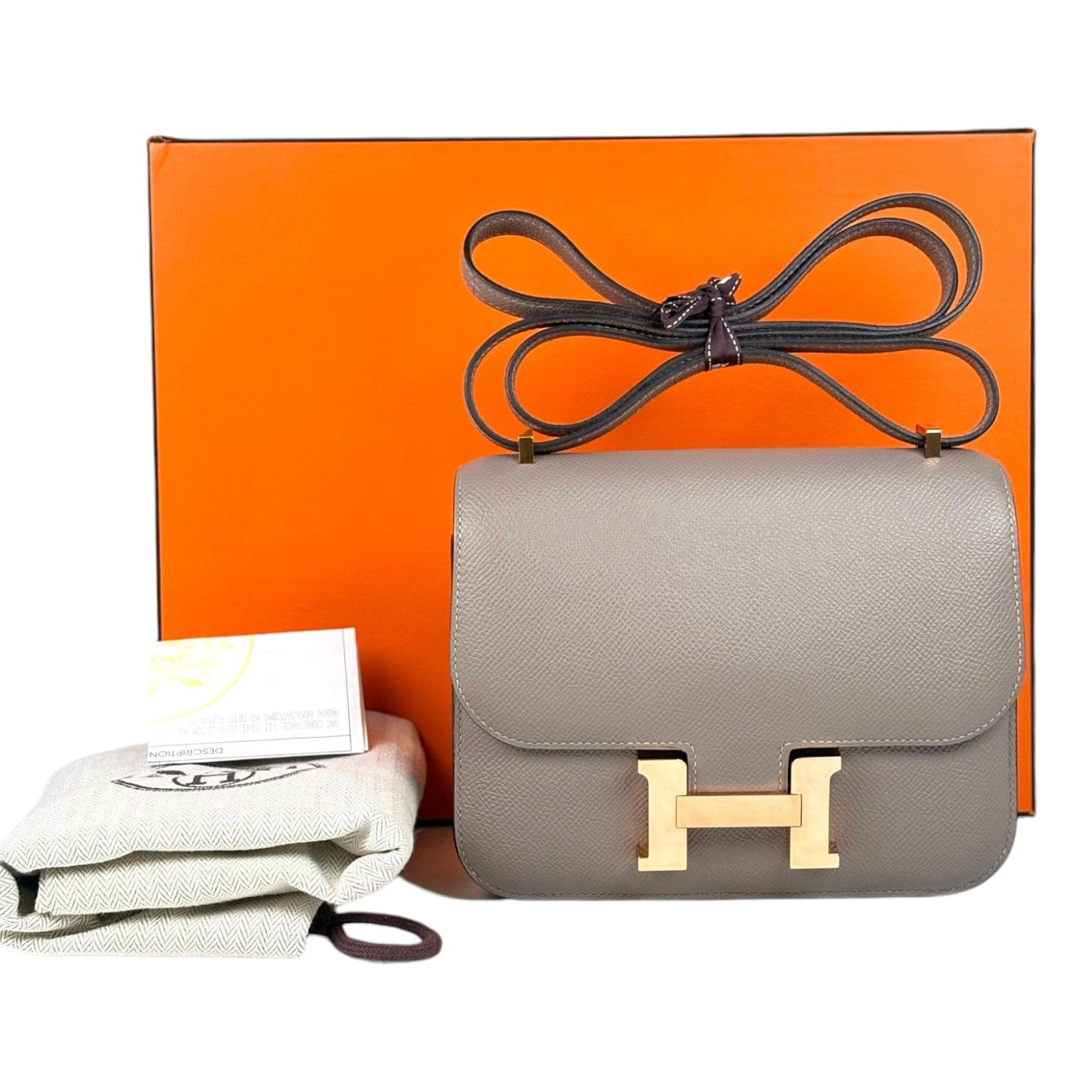 Hermes Hermes Constance Mini Gris Asphalte - Full Set