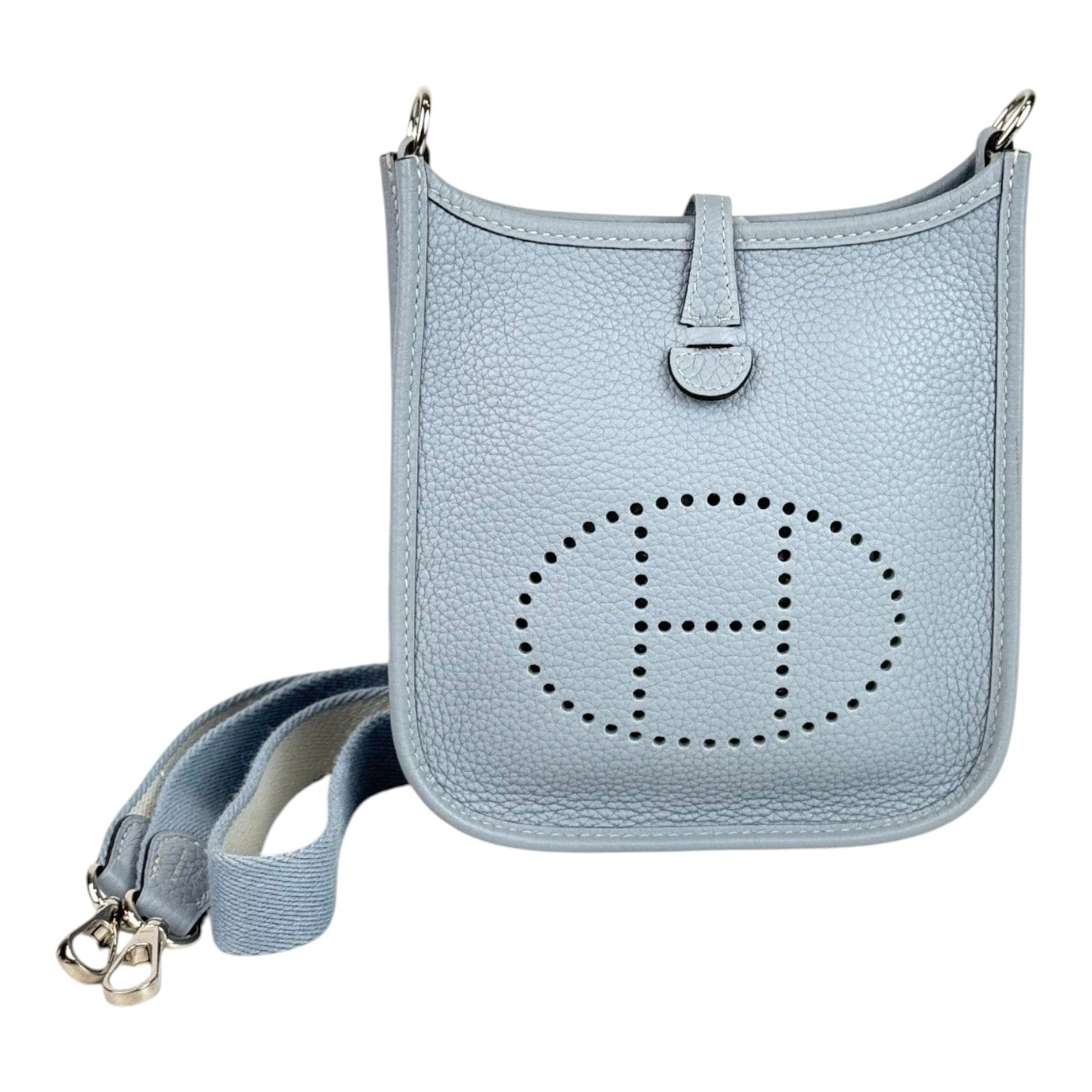 Hermes Hermes Evelyne TPM in Blue Clemence