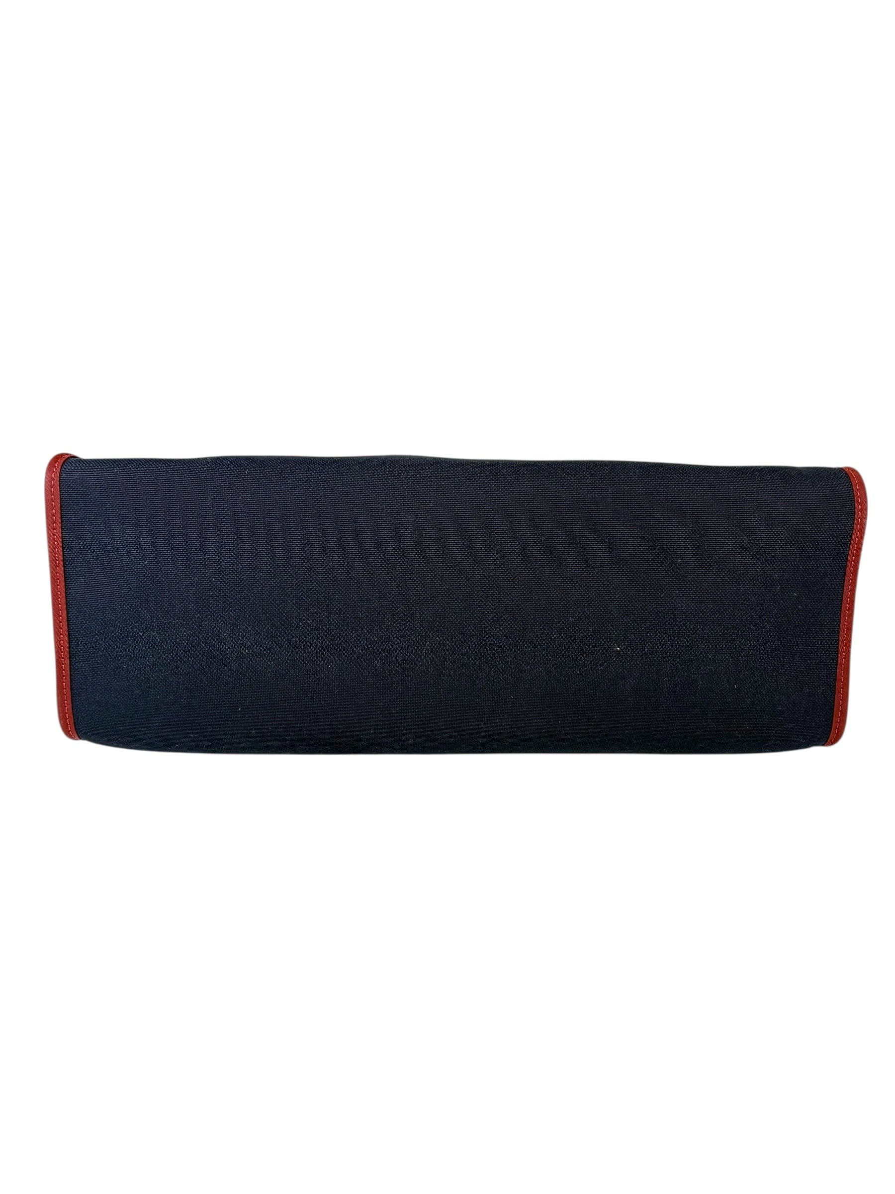 Hermes Hermes Herbag Zip 39 Navy with Red Trim Bag