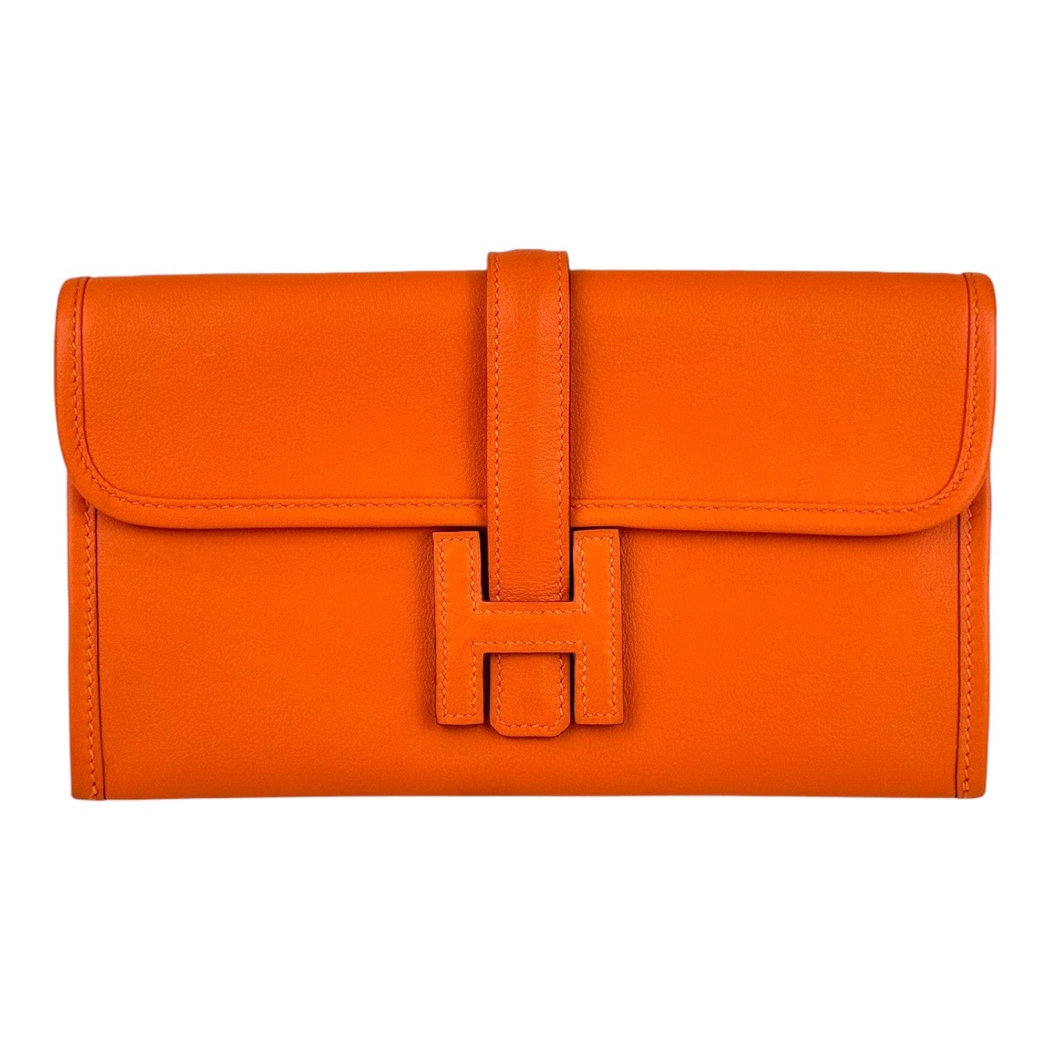 Hermes Hermes Jige Mini Clutch Orange 22cm