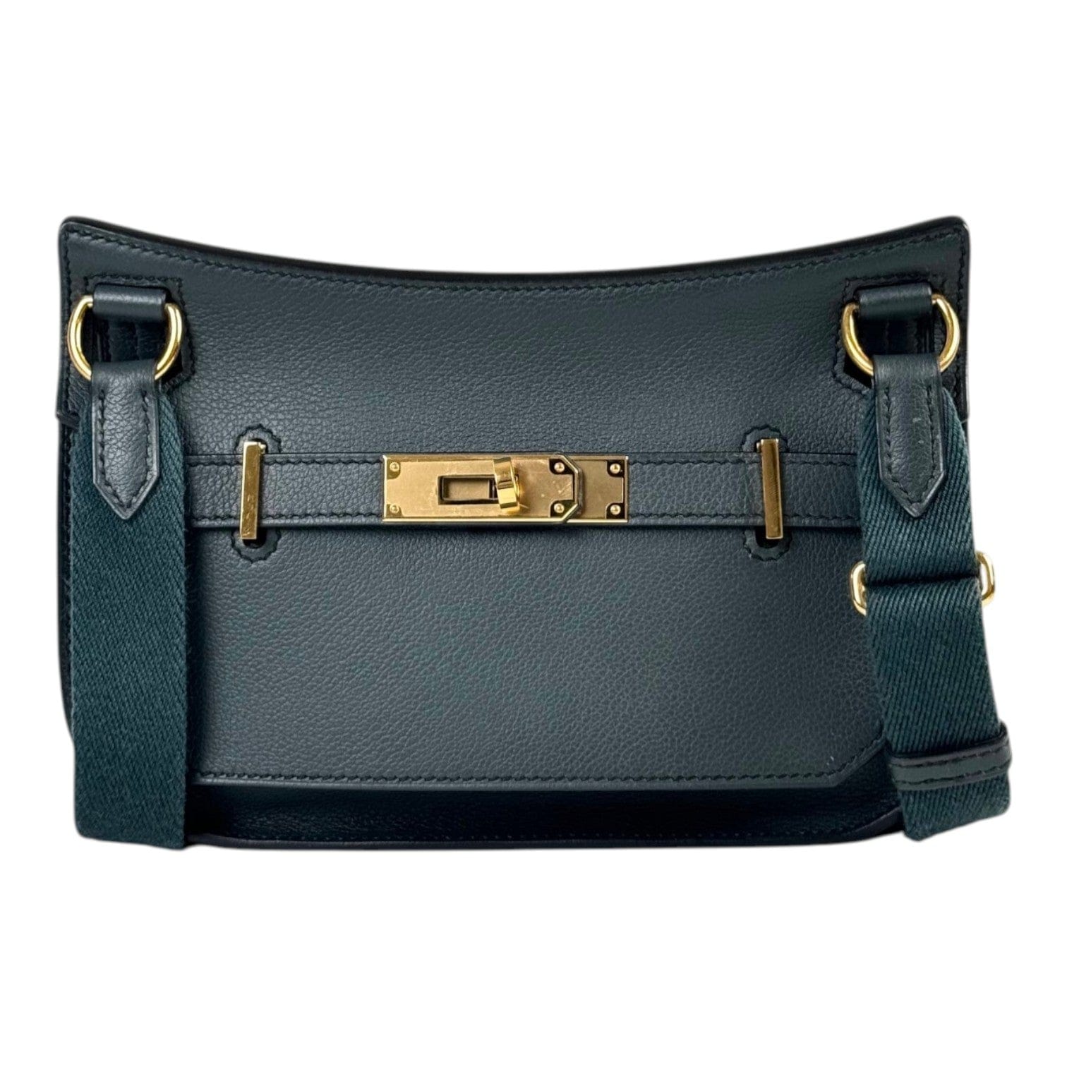 Hermes Hermes Jypsiere Mini Evercolour Vert Rousseau/Vert Cypres Color Bag