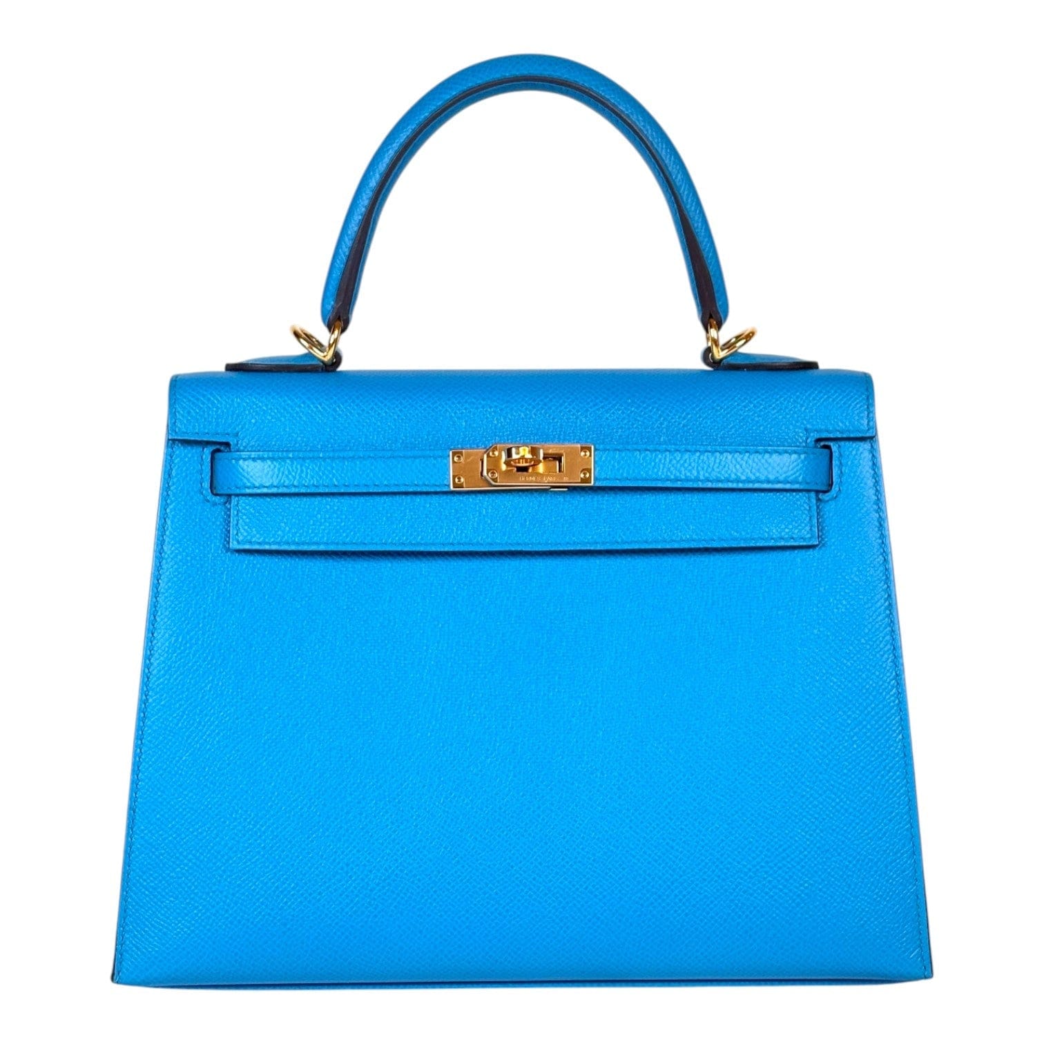 Hermes Hermes Kelly 25cm Bag Blue Frida Epsom - Y Stamp Full Set