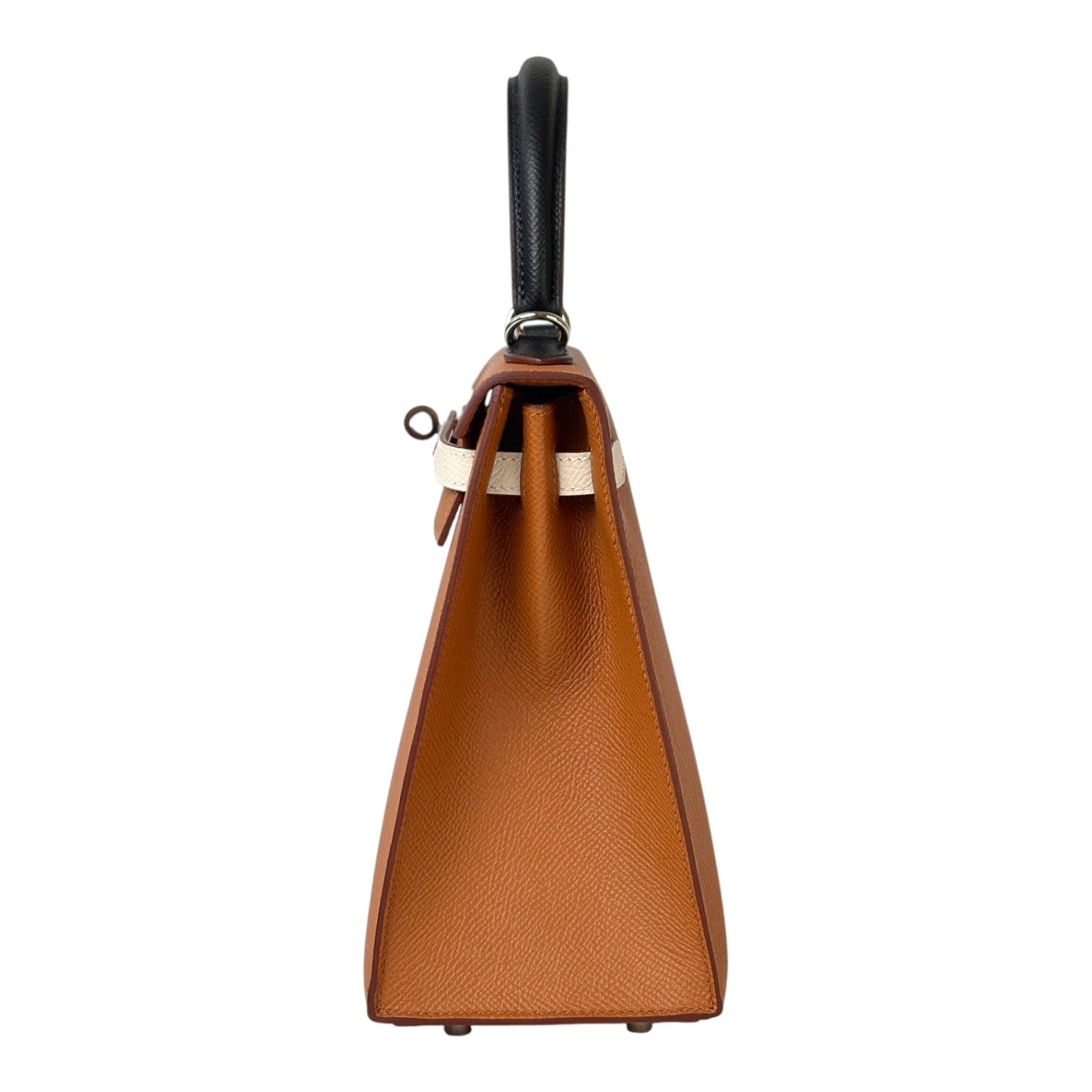 Hermes Hermes Kelly 25cm Multi Color Gold/Black/Nata/Blue Epsom