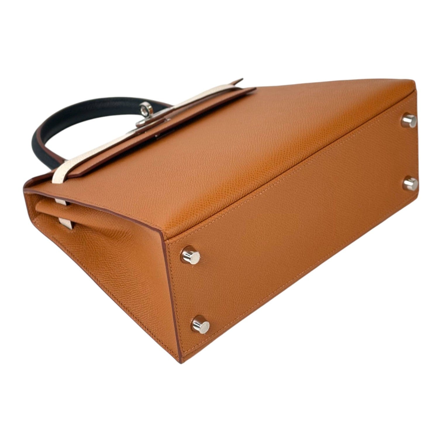 Hermes Hermes Kelly 25cm Multi Color Gold/Black/Nata/Blue Epsom