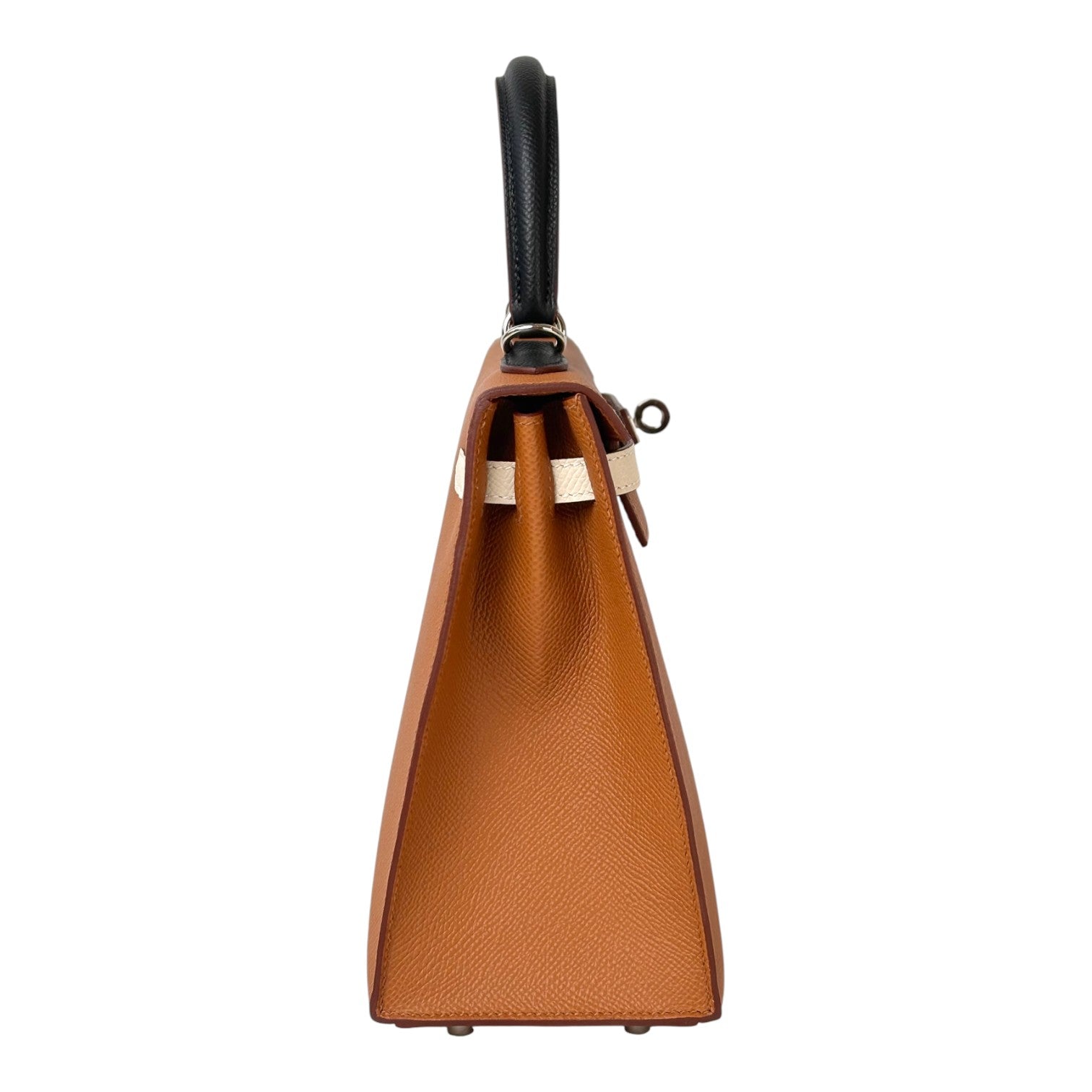 Hermes Hermes Kelly 25cm Multi Color Gold/Black/Nata/Blue Epsom