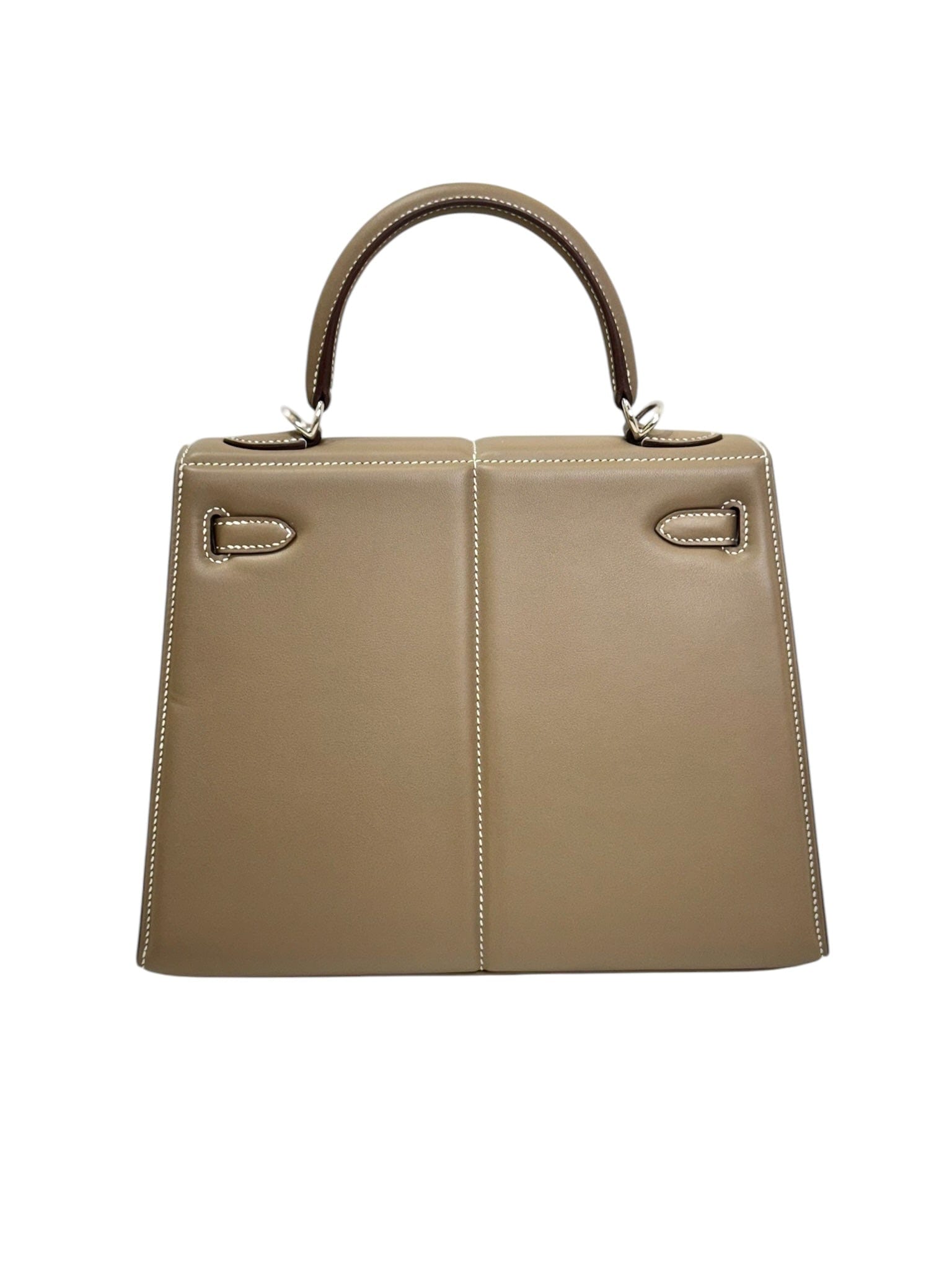 Hermes Hermes Kelly 25cm Padded Etoupe Swift U Stamp