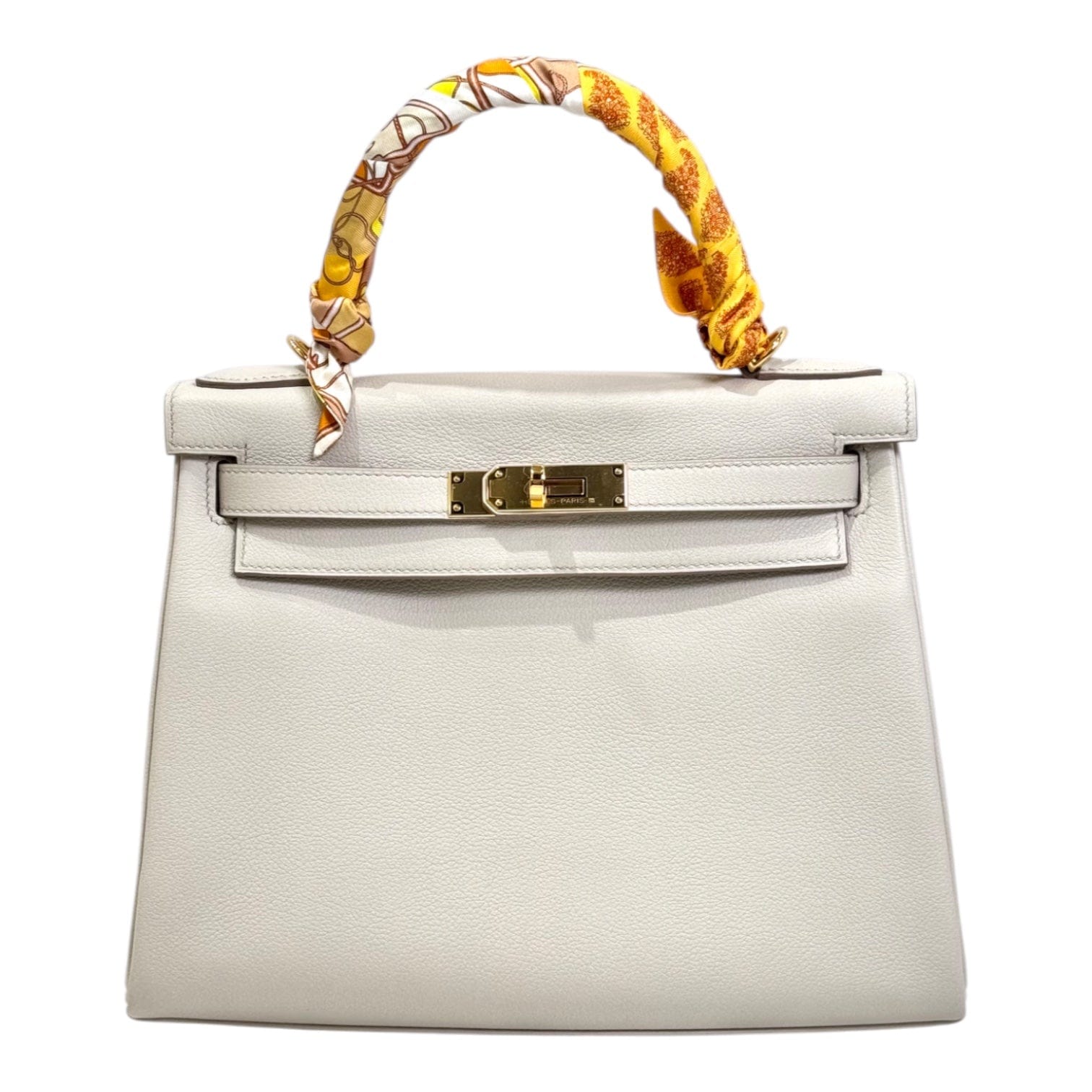Hermes Hermes Kelly 28cm Beton Evercolor C Stamp