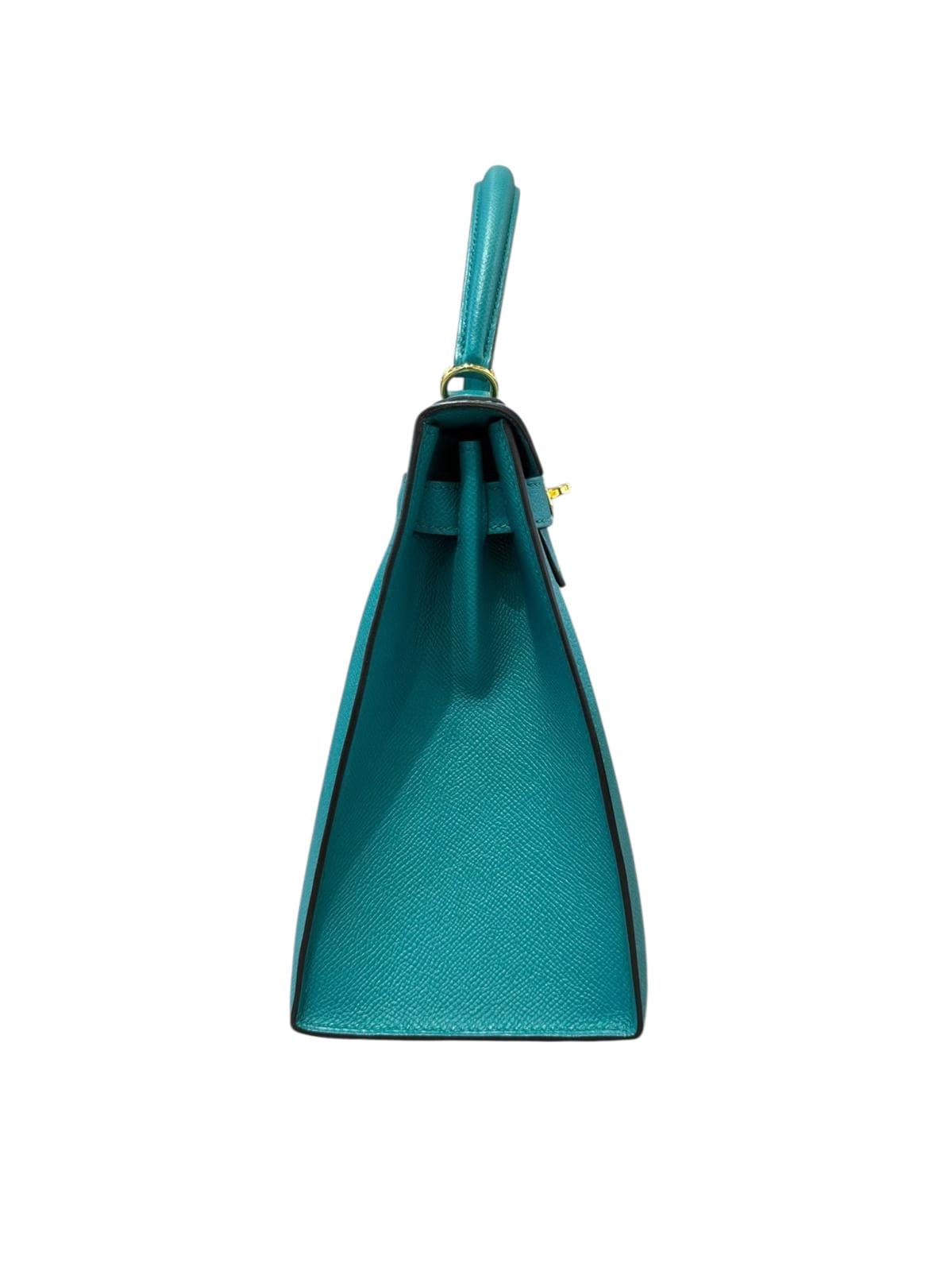 Hermes Hermes Kelly 28cm Blue Paon in Epsom with GHW - Full Set - X Stamp