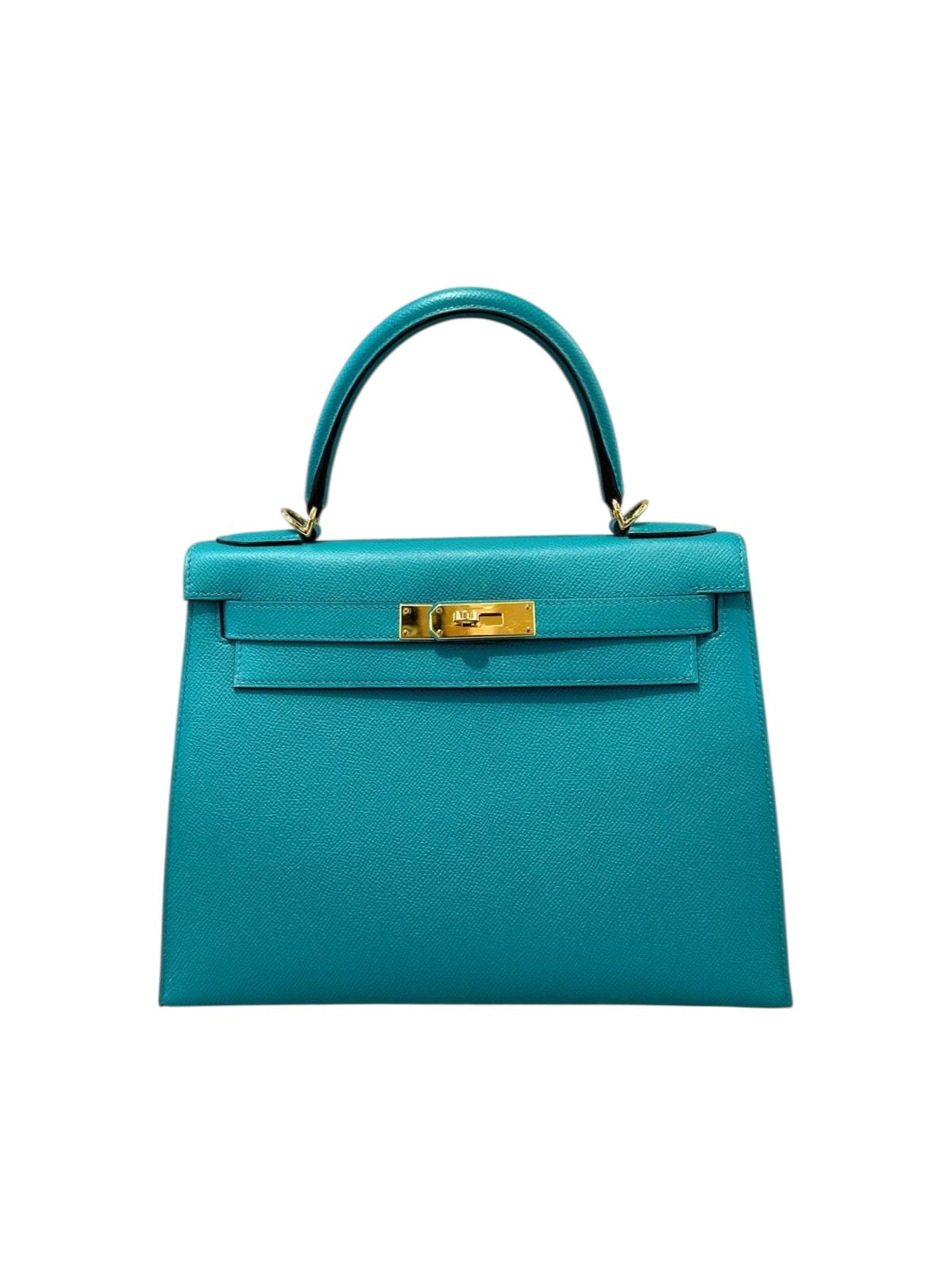 Hermes Hermes Kelly 28cm Blue Paon in Epsom with GHW - Full Set - X Stamp