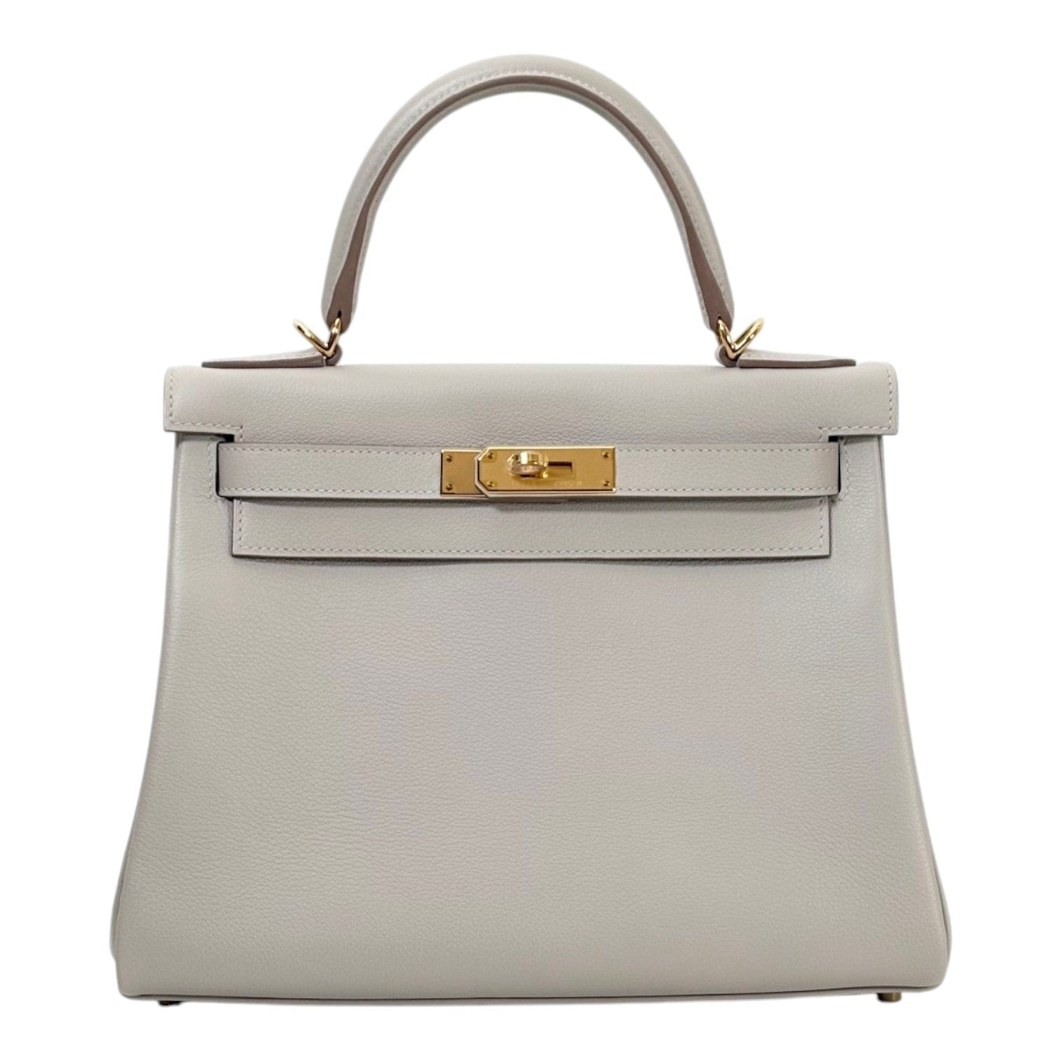 Hermes Hermes Kelly 28cm in Gris Perle Evercolour with GHW - Full Set