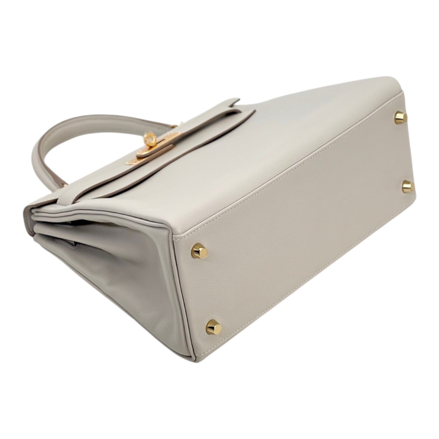Hermes Hermes Kelly 28cm in Gris Perle Evercolour with GHW - Full Set