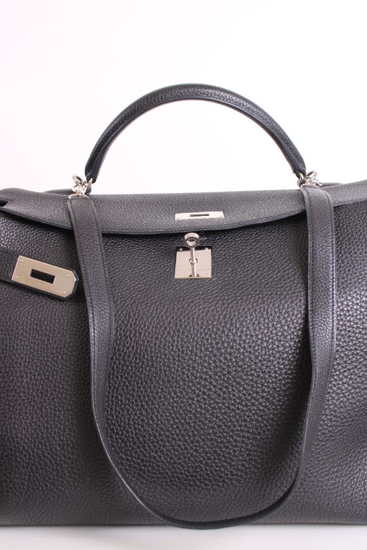 Hermes Hermes Kelly 40 Retourne Togo Leather Black