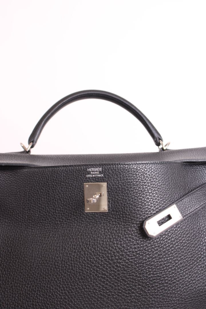 Hermes Hermes Kelly 40 Retourne Togo Leather Black