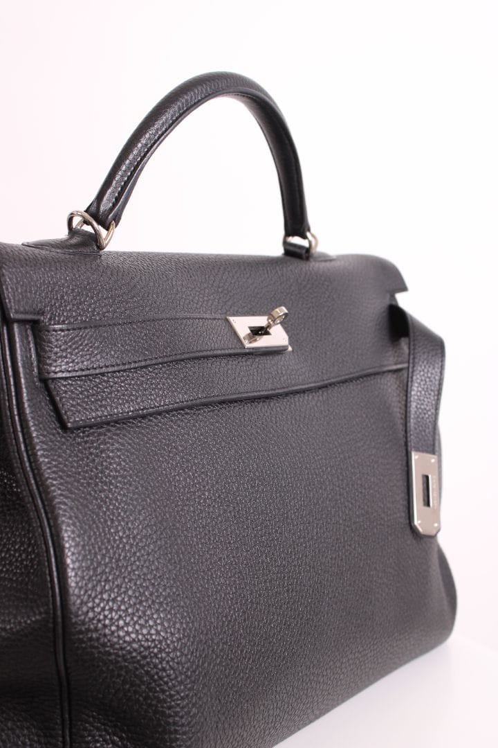 Hermes Hermes Kelly 40 Retourne Togo Leather Black