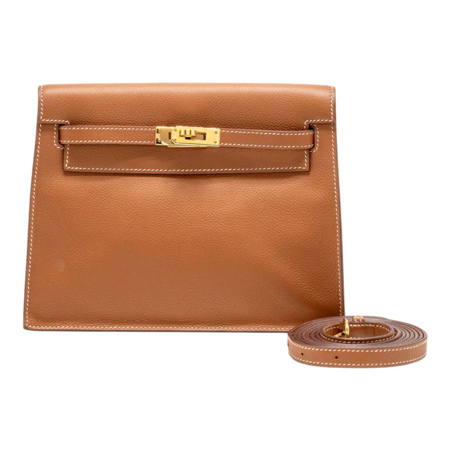 Hermes Hermes Kelly Danse Evercolor Gold GHW - Y Stamp