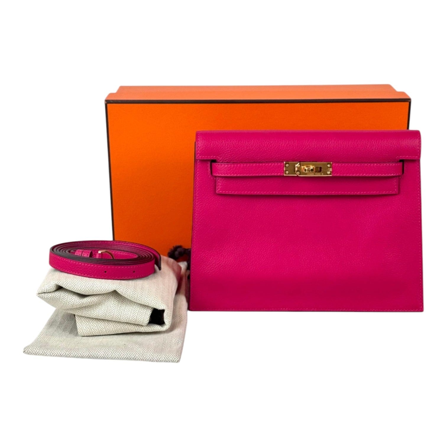 Hermes Hermes Kelly Danse Evercolour in Framboise with GHW