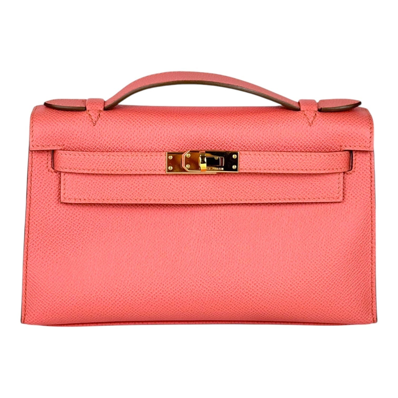 Hermes Hermes Kelly Pochette Bag Salmon Epsom