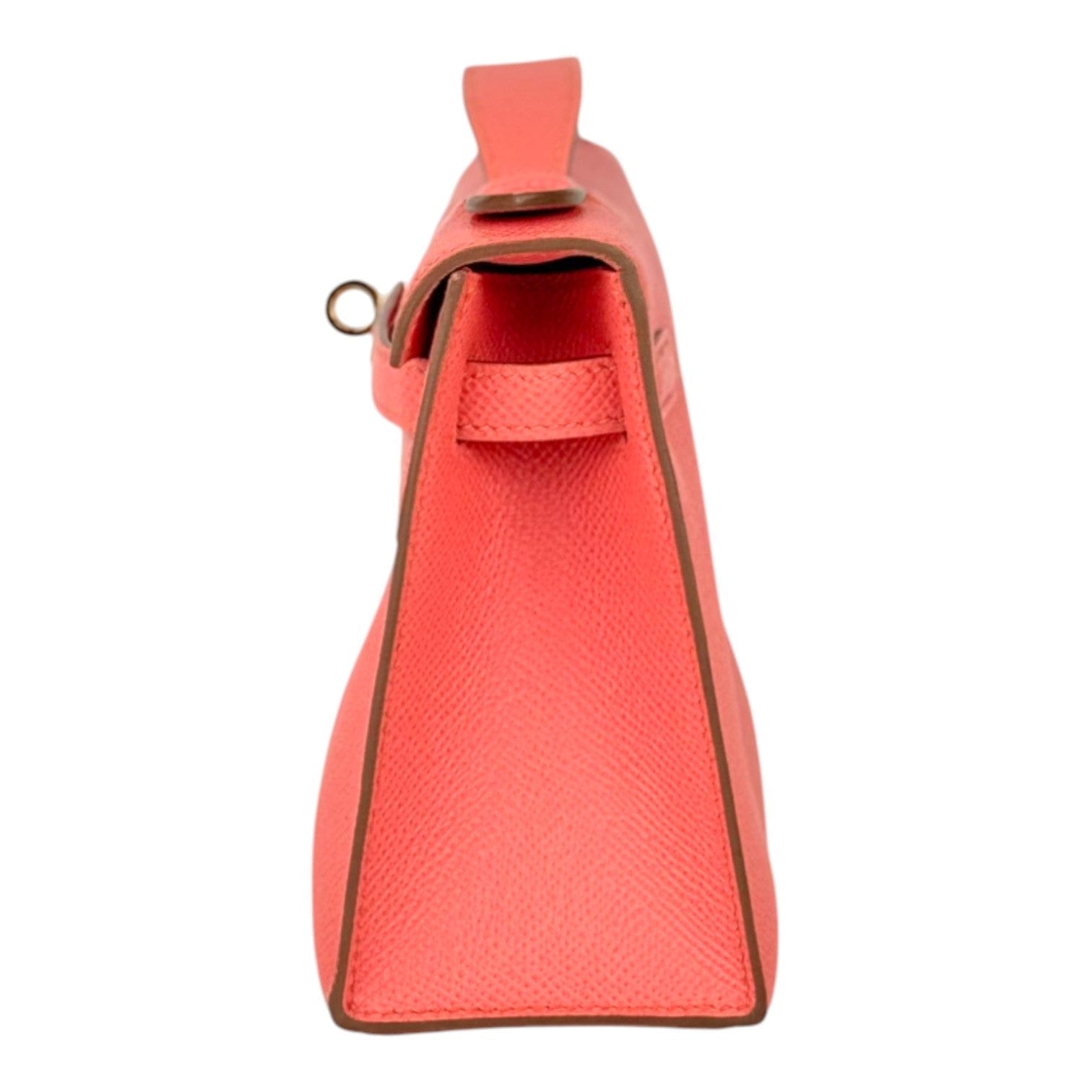 Hermes Hermes Kelly Pochette Bag Salmon Epsom