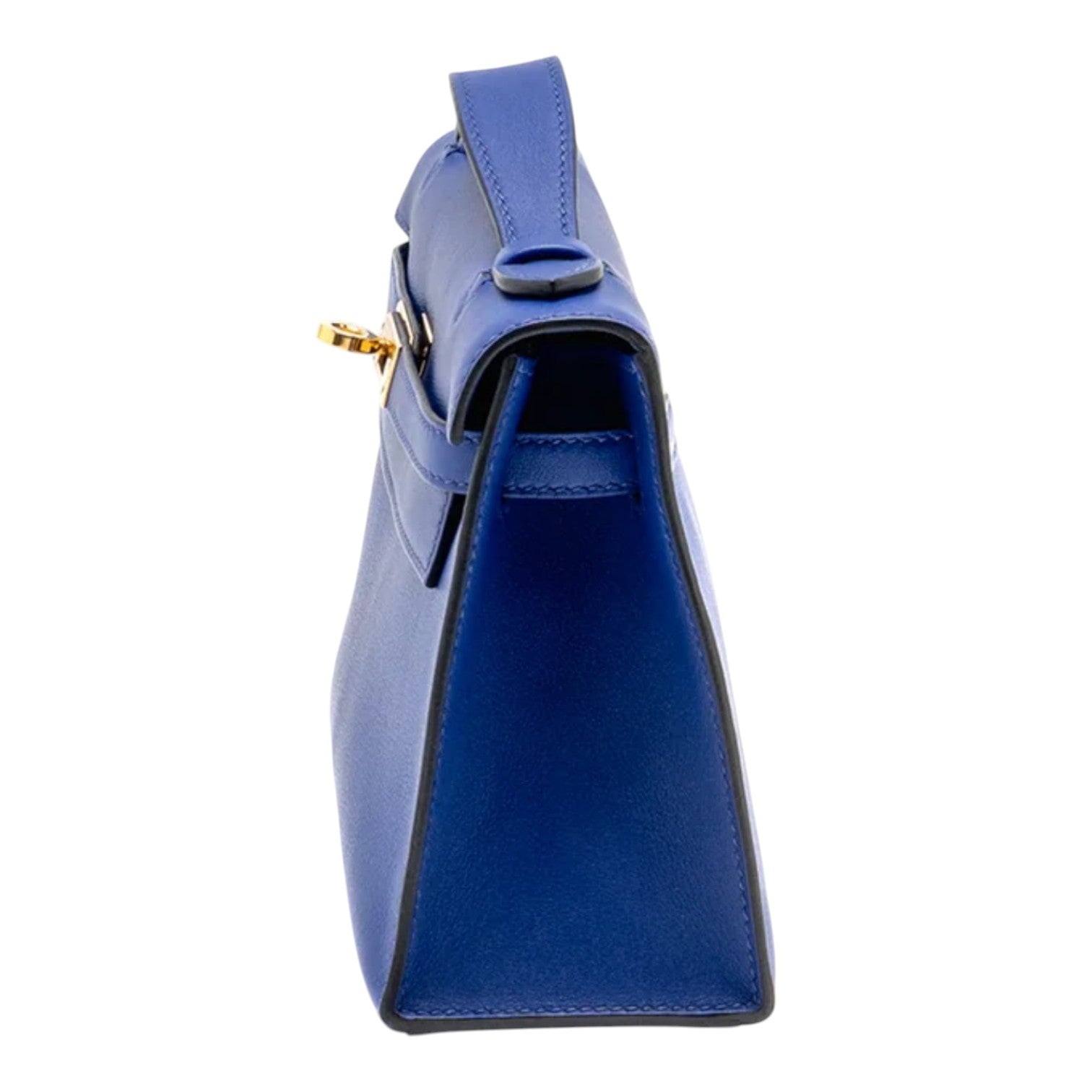 Hermes Hermes Kelly Pochette Swift Blue Electric GHW Stamp A