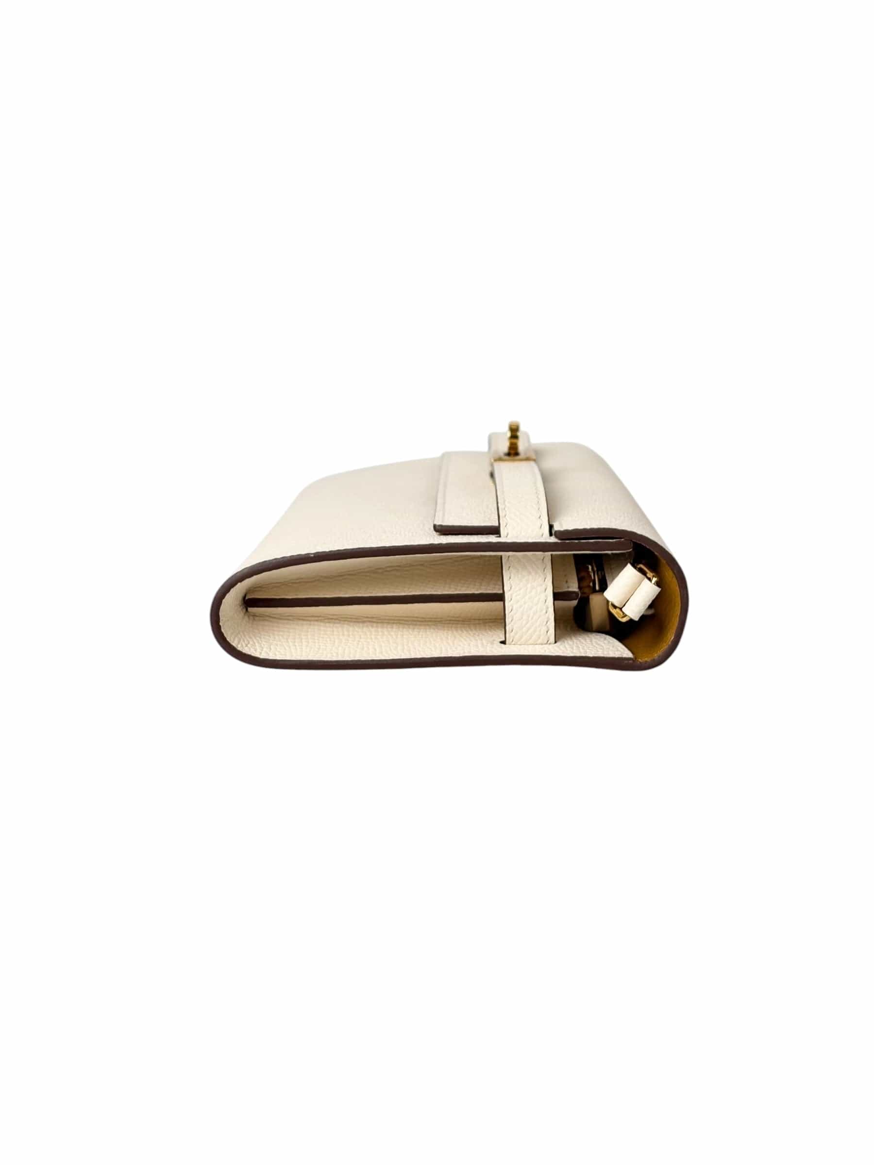 Hermes Hermes Kelly To Go Craie with Gold Hardware