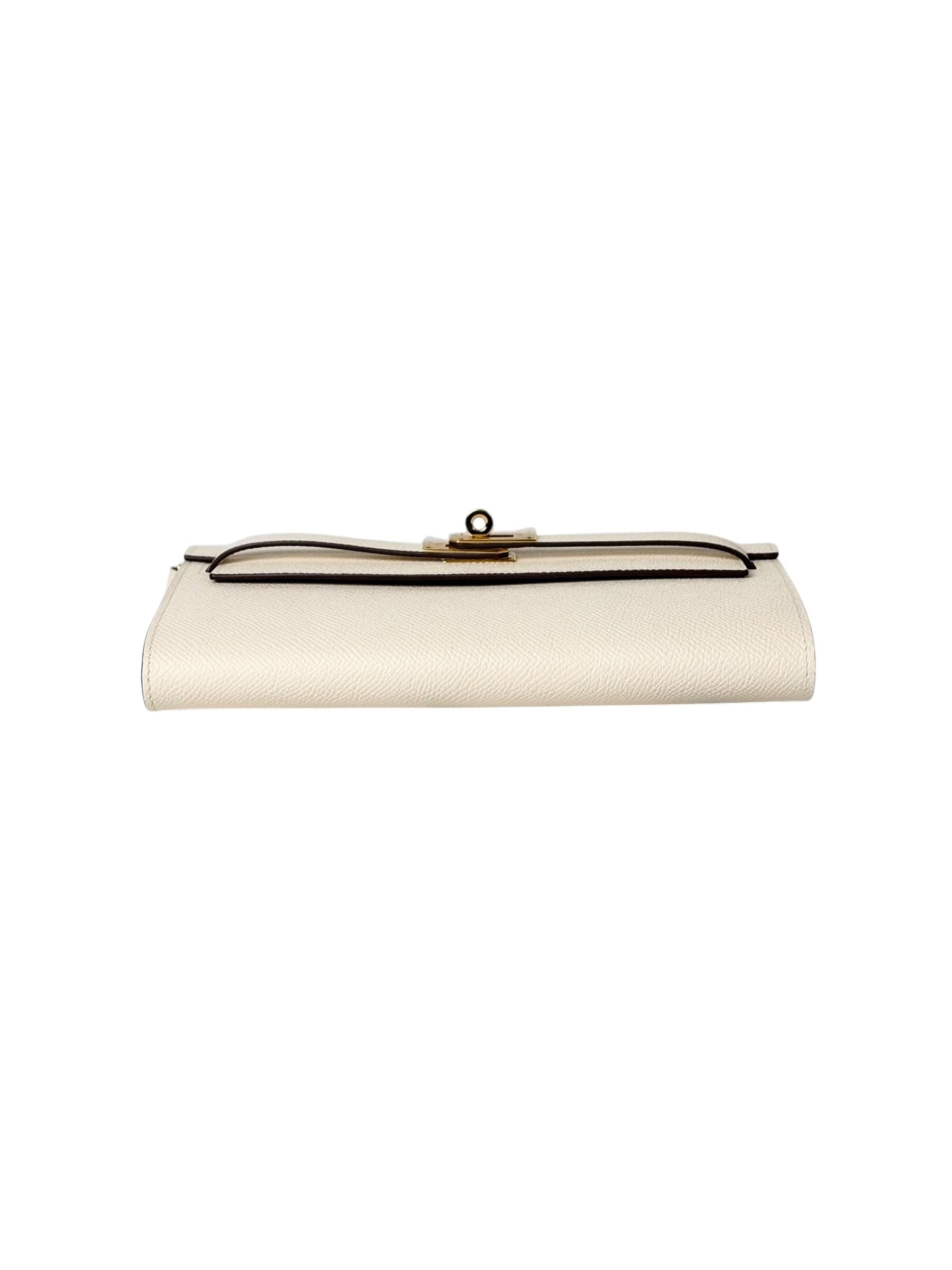 Hermes Hermes Kelly To Go Craie with Gold Hardware