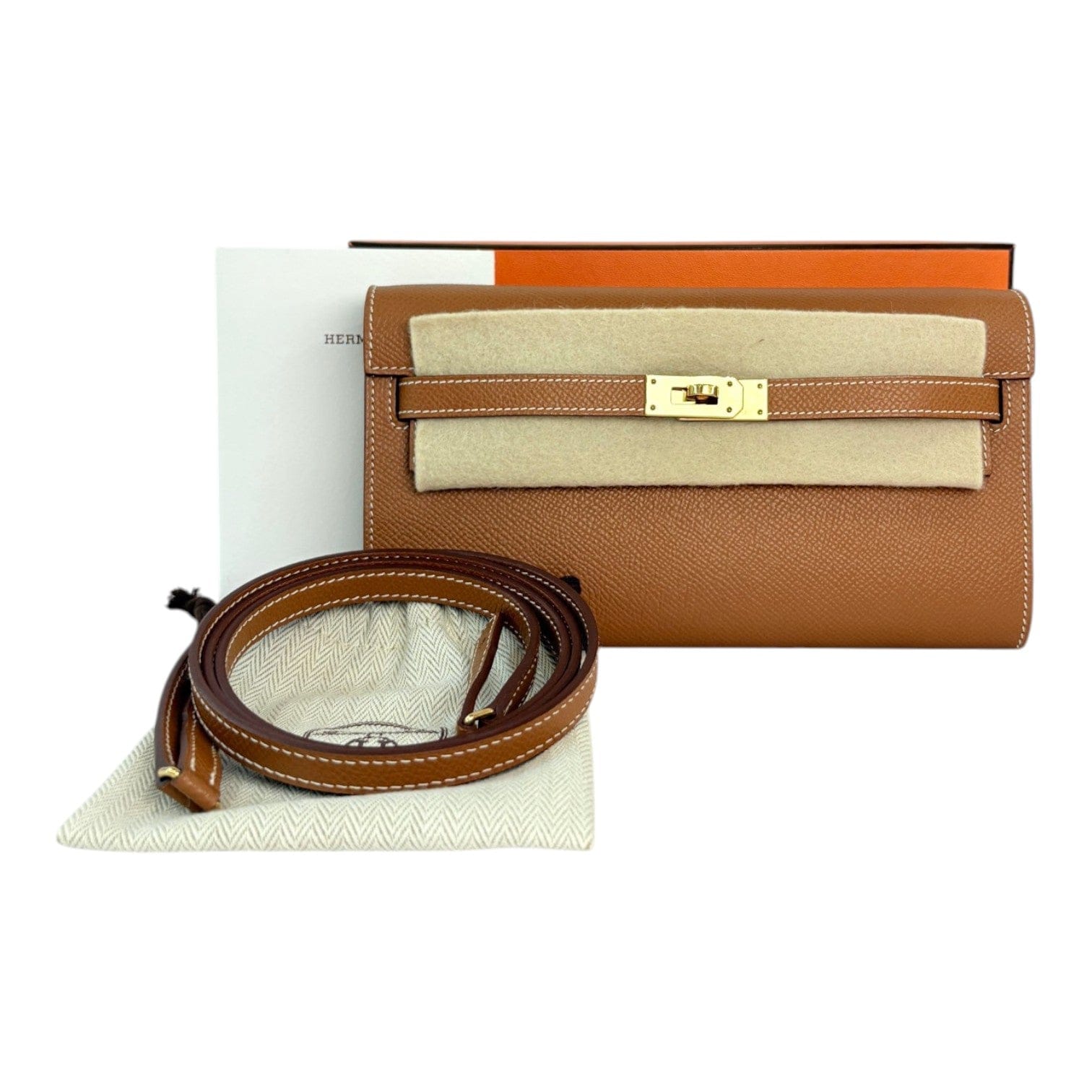 Hermes Hermes Kelly To Go Gold in Gold with Gold Hardware