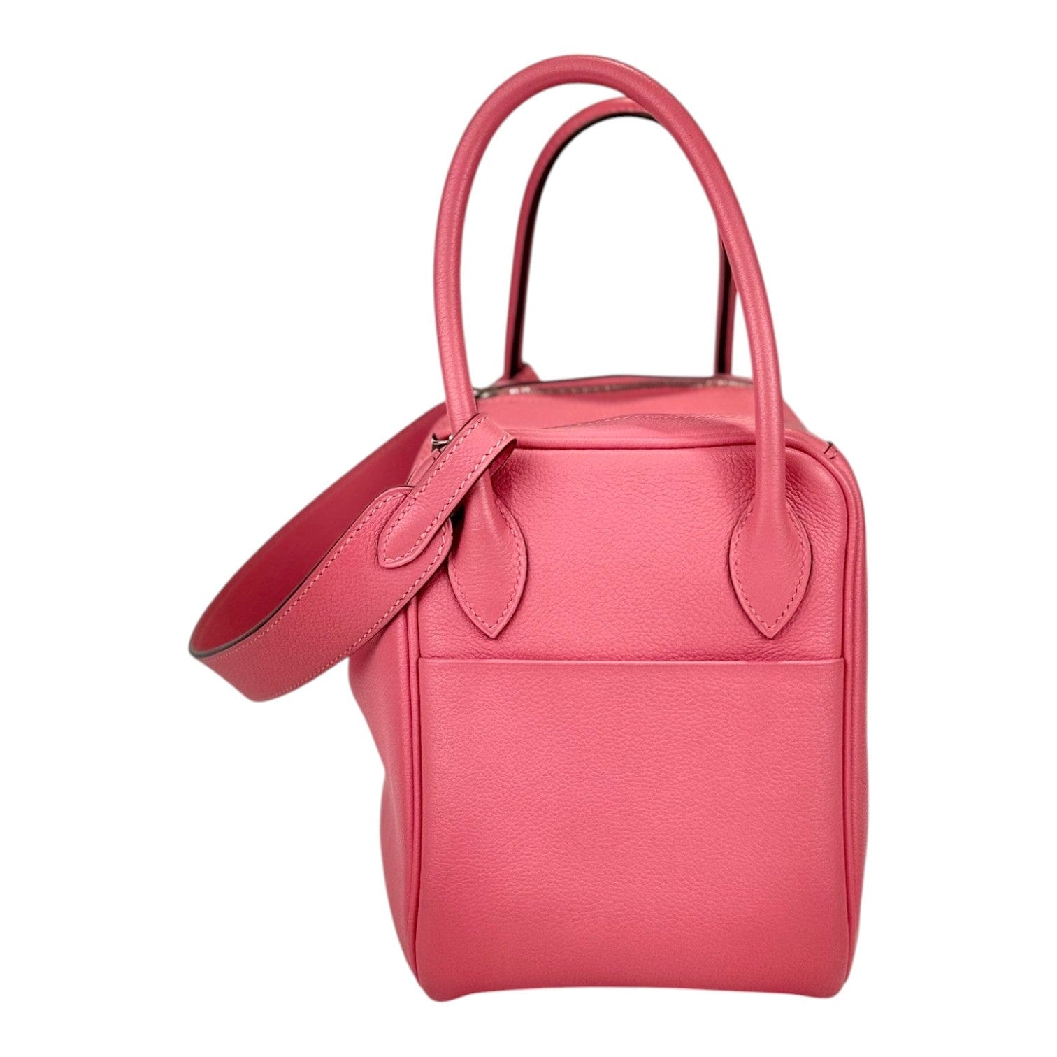 Hermes Hermes Lindy 26cm in Lipstick Pink Evercolor Leather with PHW