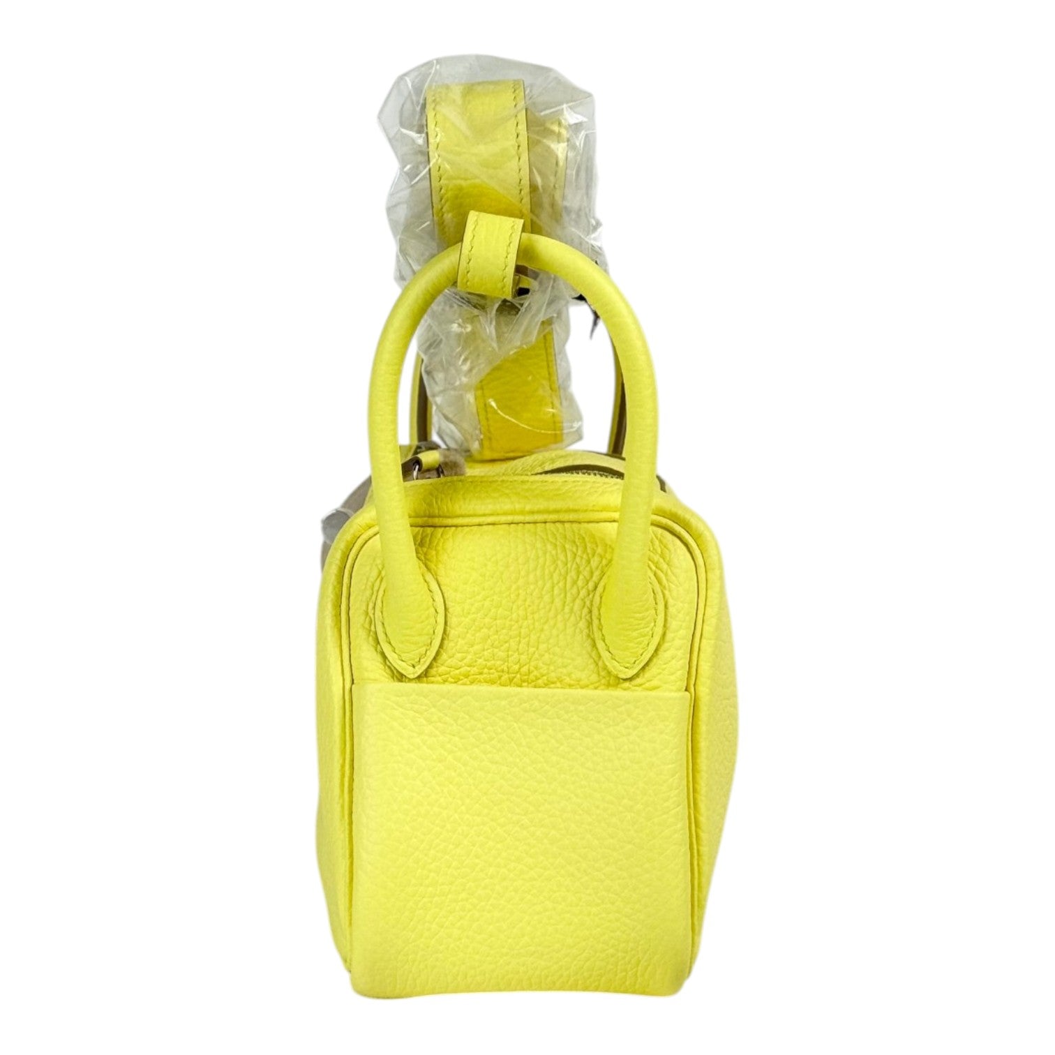 Hermes Hermes Lindy Mini Lime Bag in Clemence