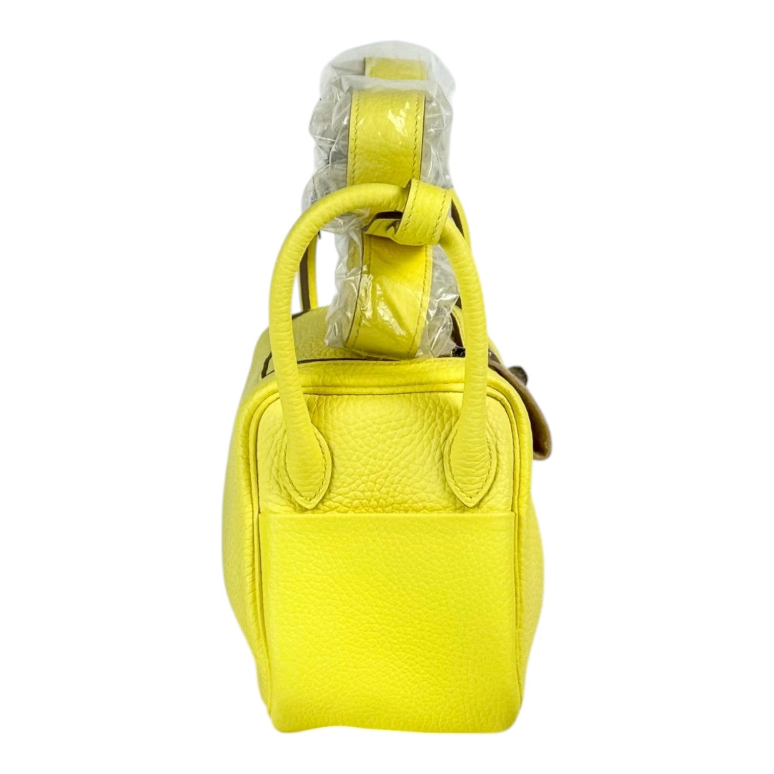 Hermes Hermes Lindy Mini Lime Bag in Clemence