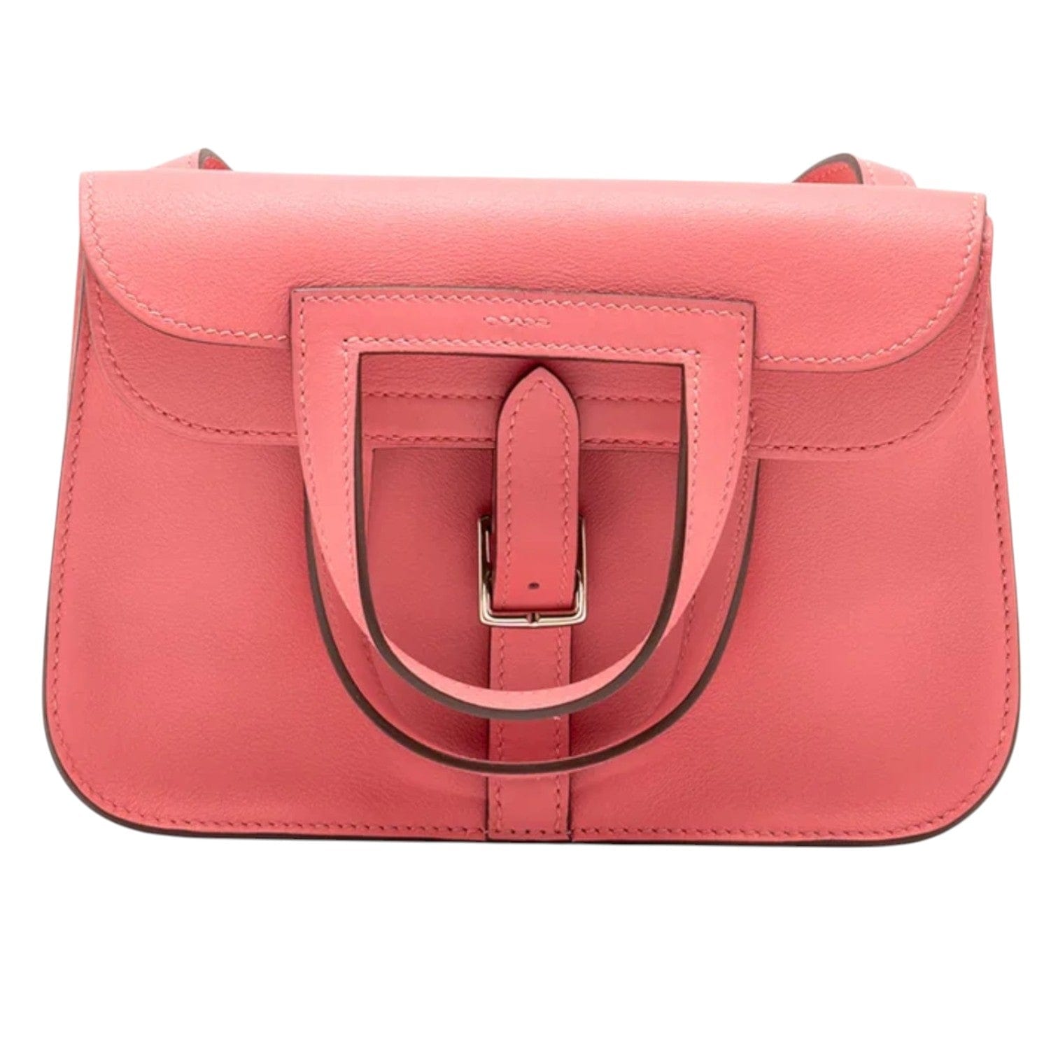 Hermes Hermes Mini Halzan 22 Swift Rose Azalee with PHW - A Stamp