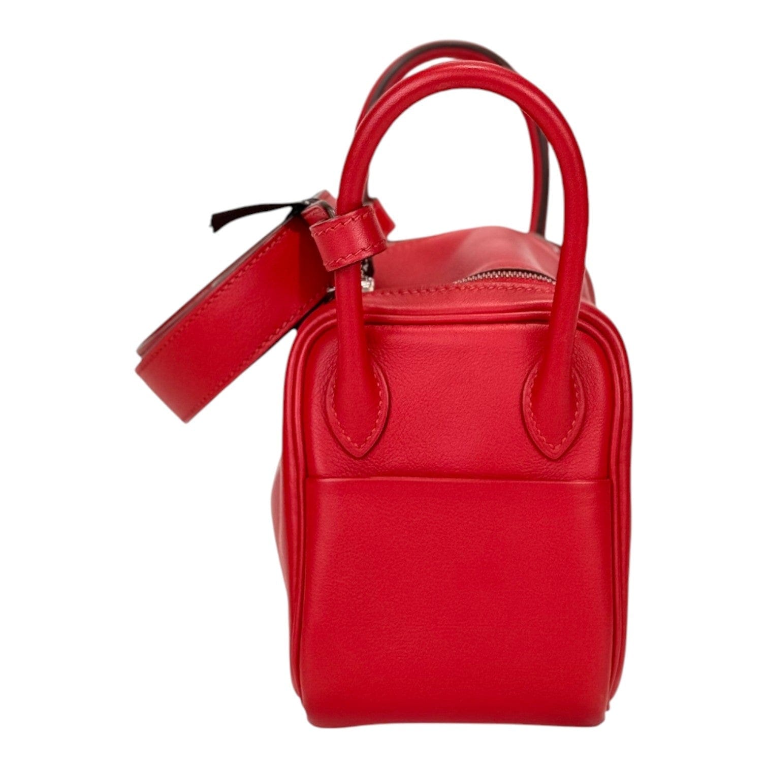 Hermes Hermes Mini Red Lindy in Swift with PHW