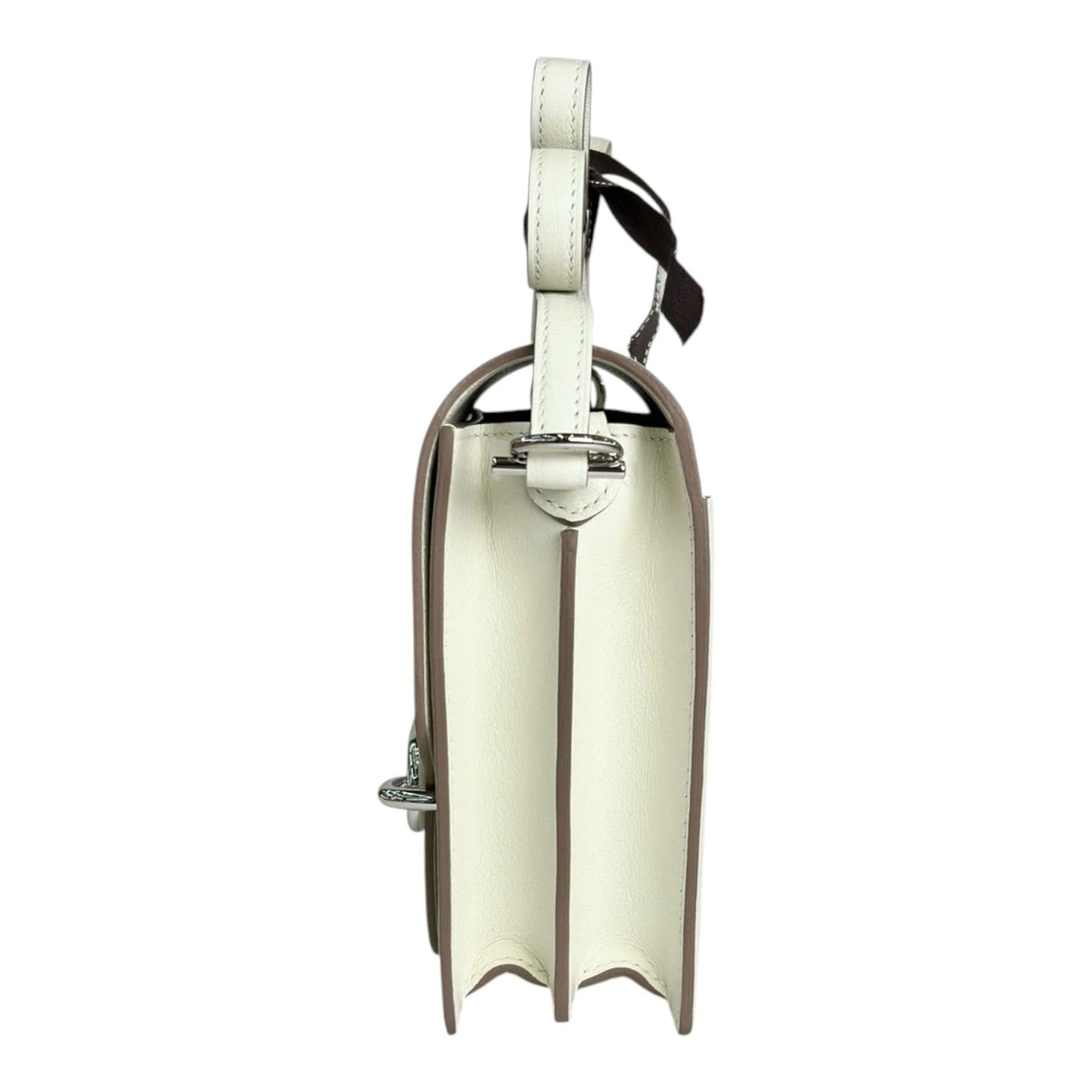 Hermes Hermes Mini Roulis Bag in Verso Mushroom & Biscuit Evercolor