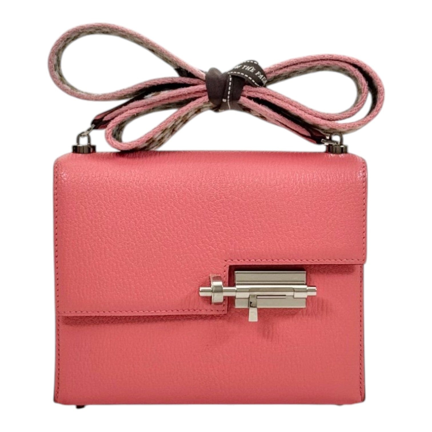 Hermes Hermes Mini Verrou Bag 17cm Pink Chevre Leather