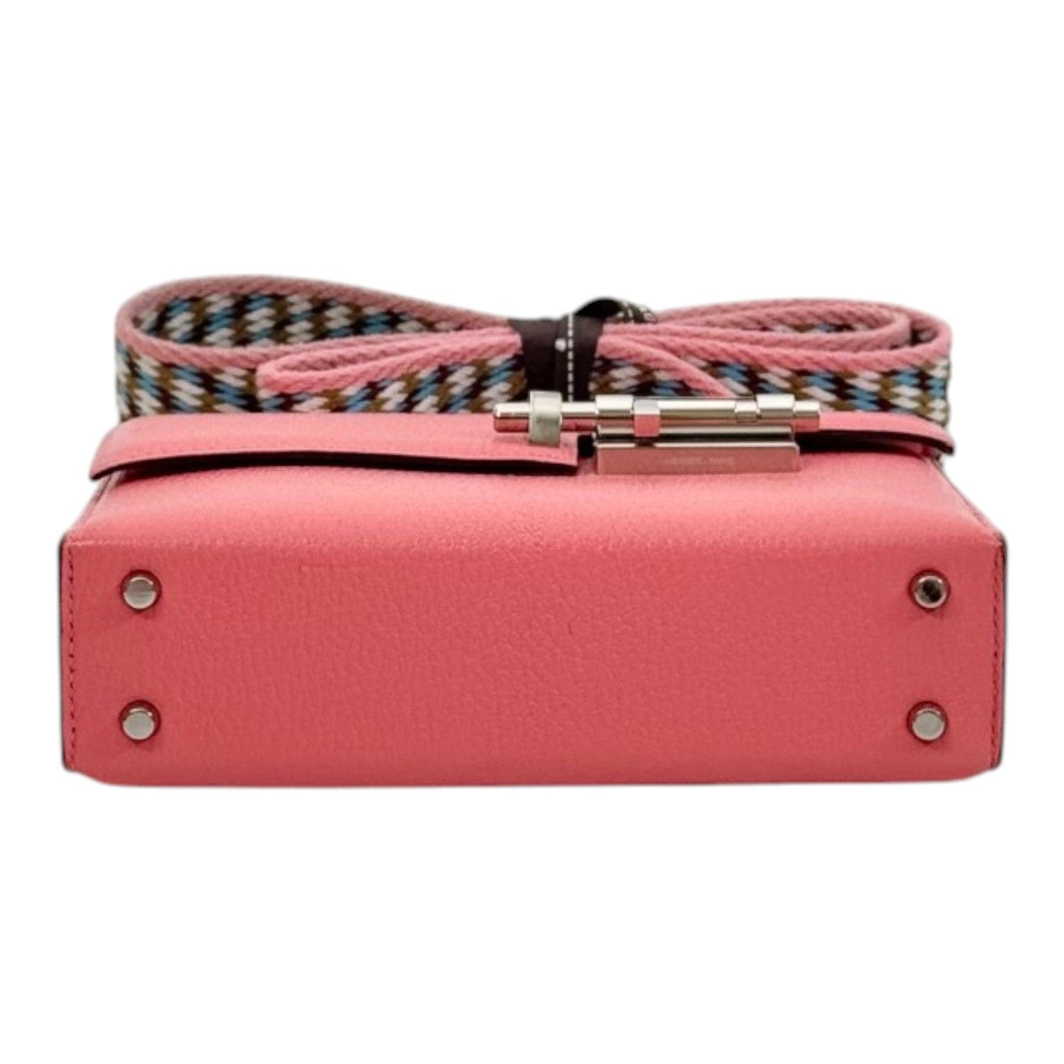 Hermes Hermes Mini Verrou Bag 17cm Pink Chevre Leather