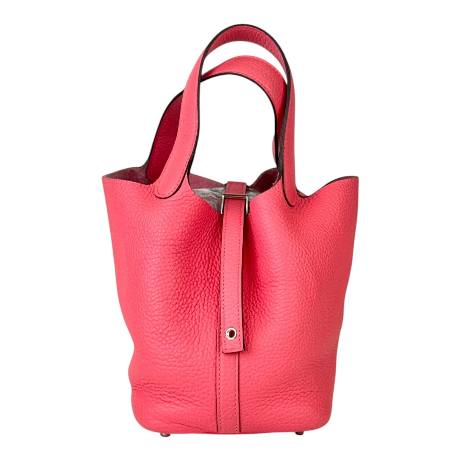 Hermes Hermes Picotin 18 Pink Clemence Leather