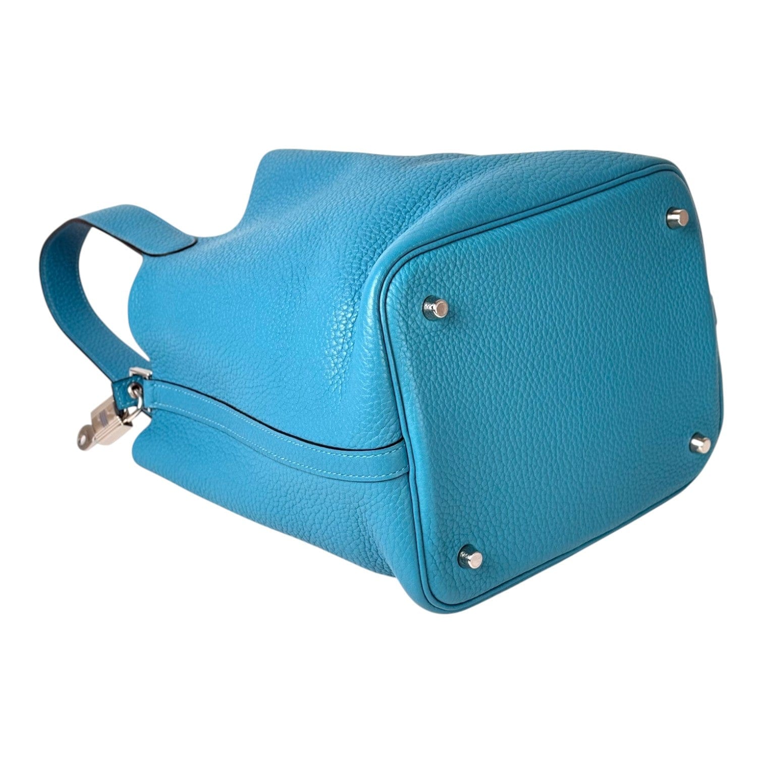 Hermes Hermes Picotin 22 Blue in Clemence with PHW