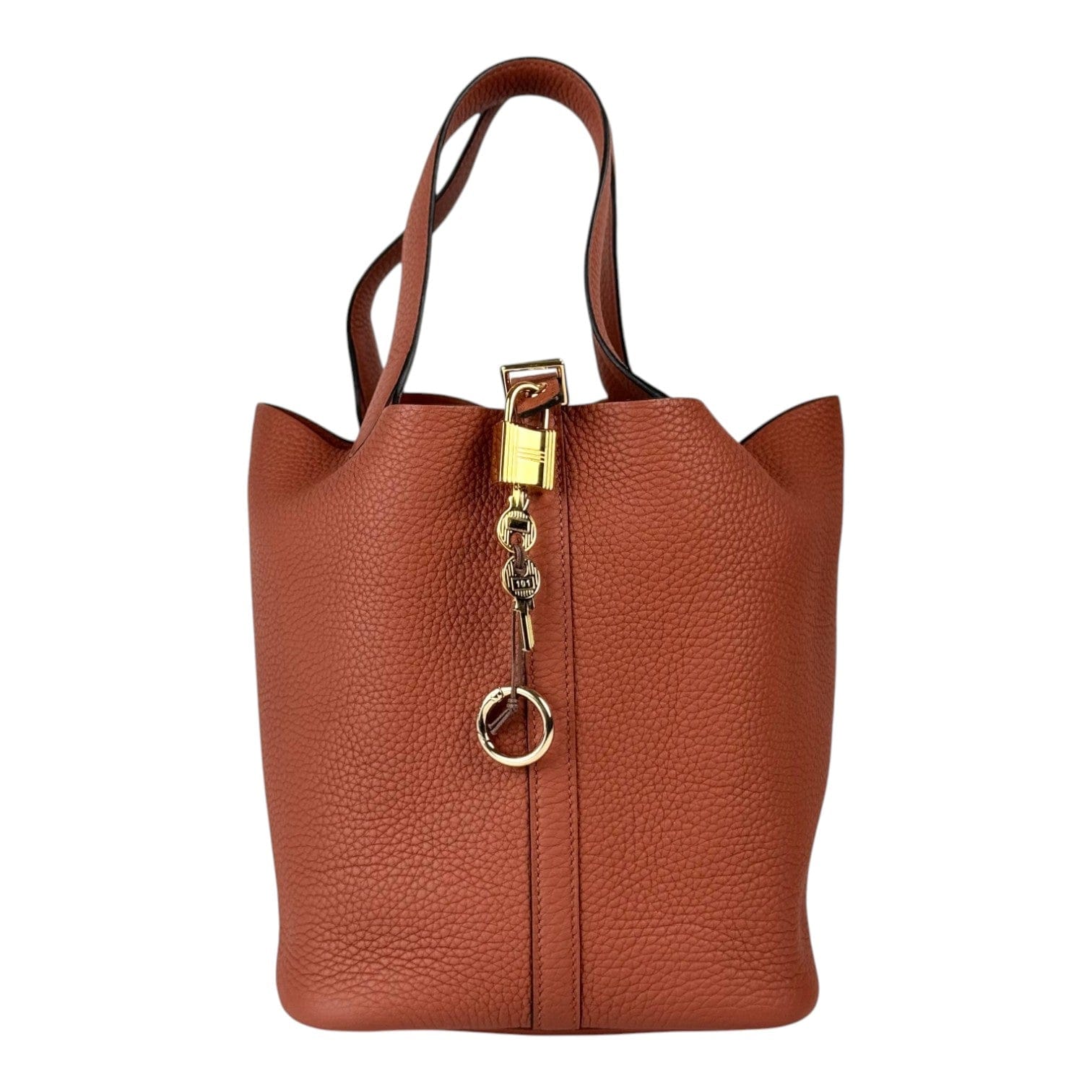 Hermes Hermes Picotin 22cm Bag in Clemence with GHW - Full Set