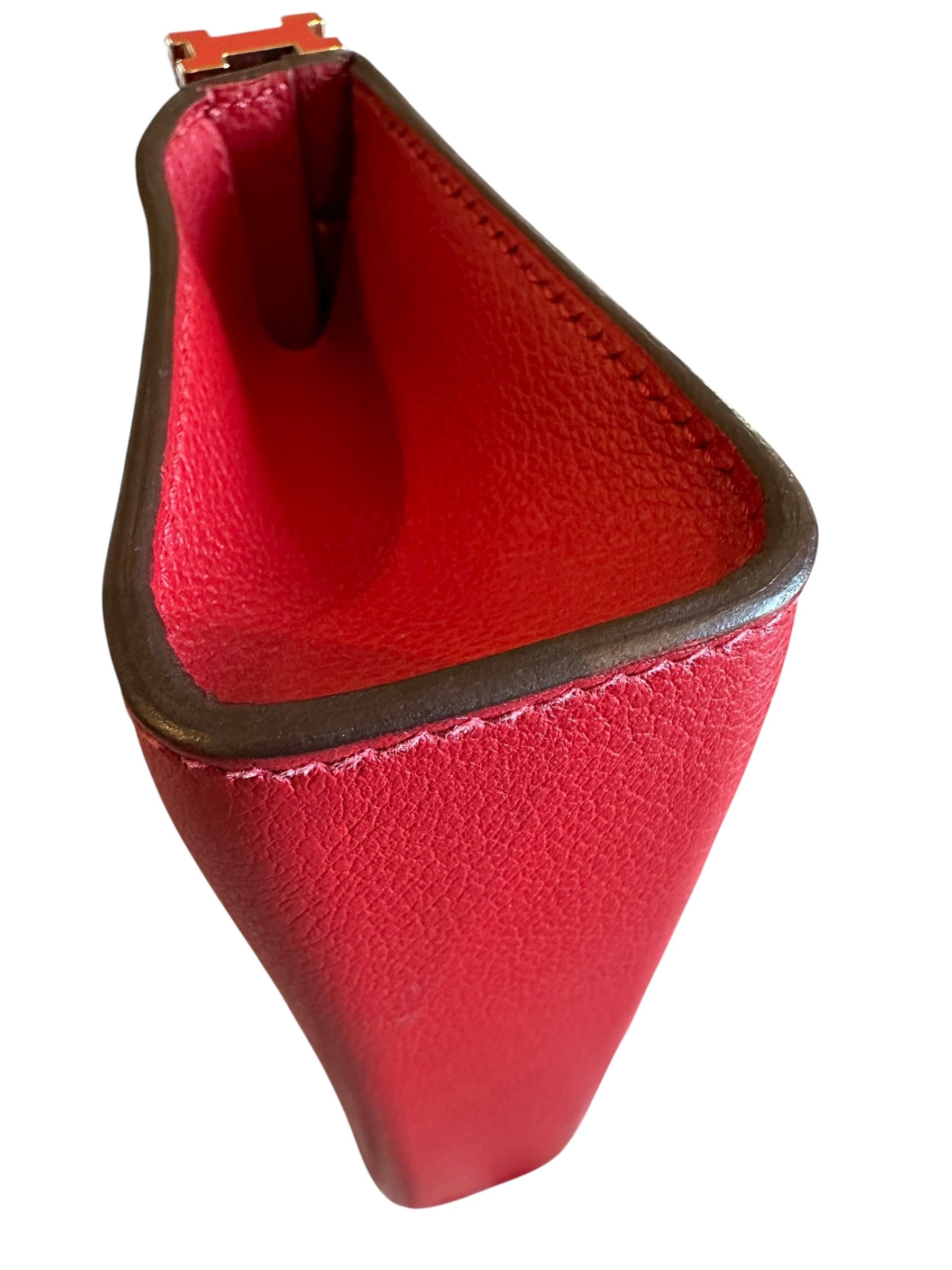 Hermes Hermes Red H Click 21 Shoulder Bag in Swift Leather