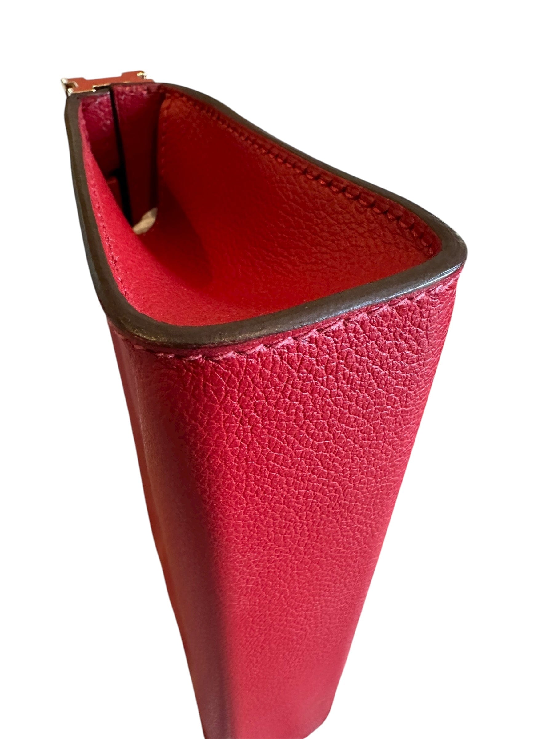 Hermes Hermes Red H Click 21 Shoulder Bag in Swift Leather