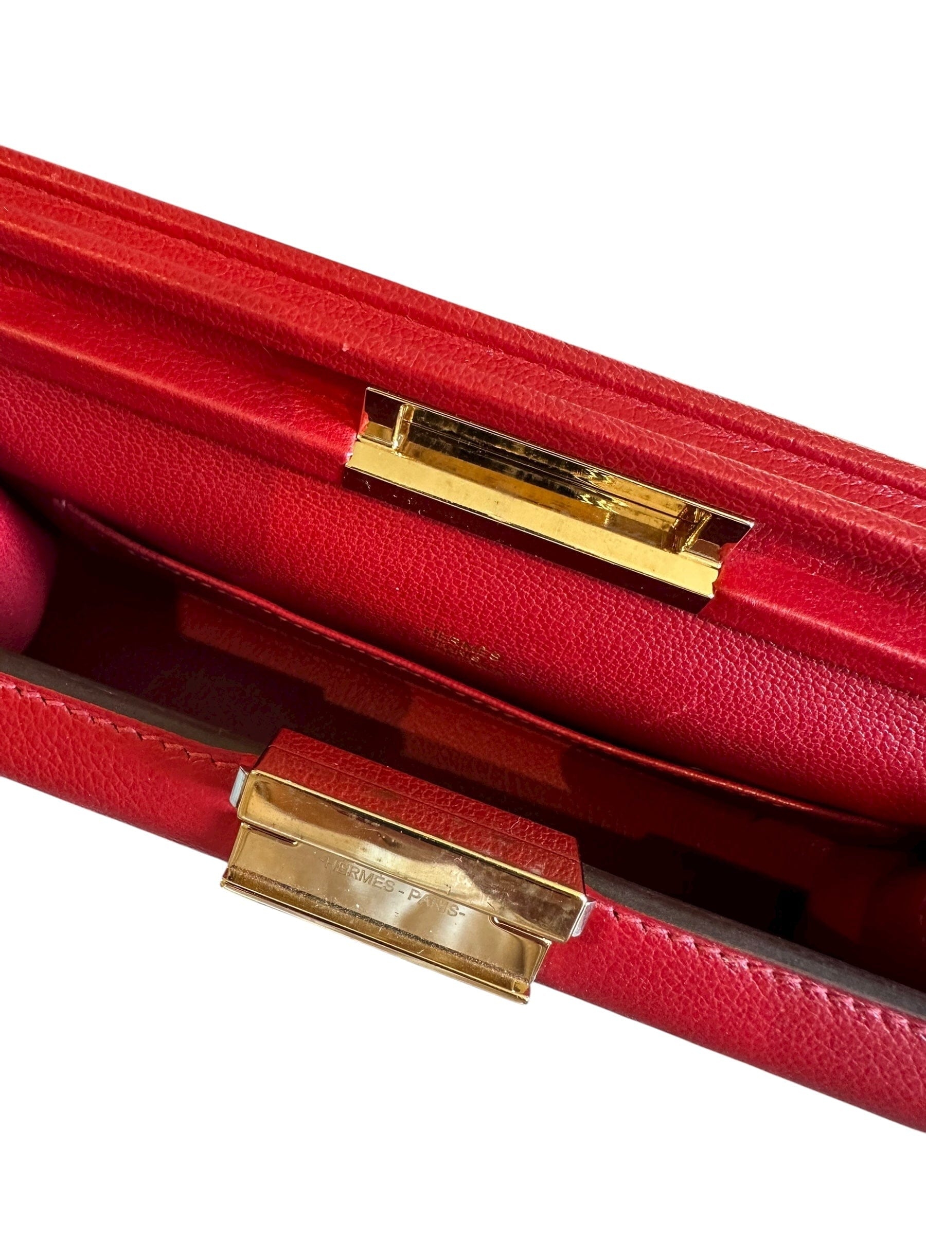 Hermes Hermes Red H Click 21 Shoulder Bag in Swift Leather
