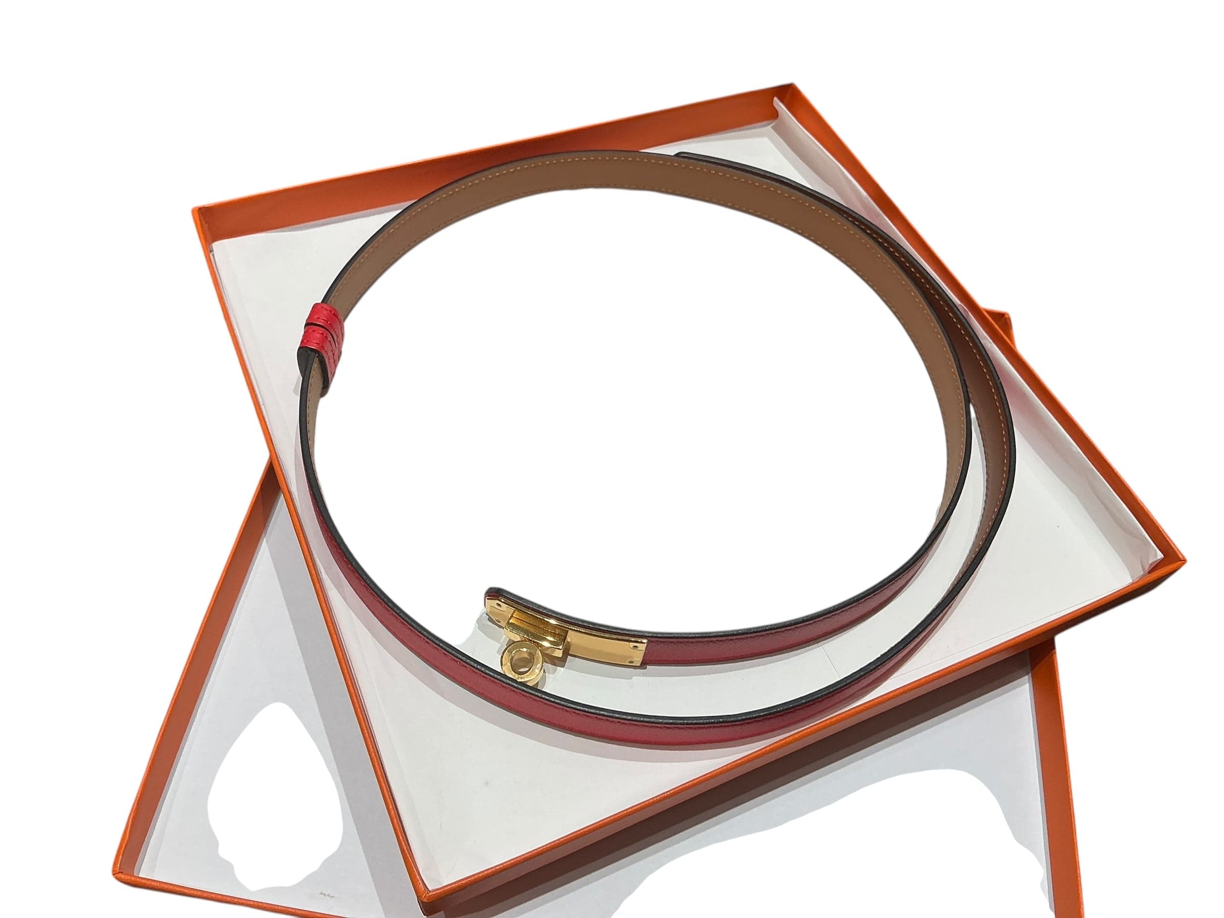 Hermes Hermes Red Kelly Belt