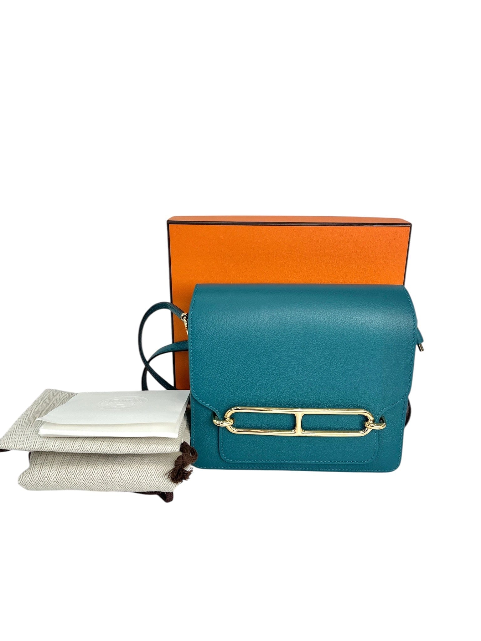 Hermes Hermes Roulis Mini Blue Evercolor ZHA921AX