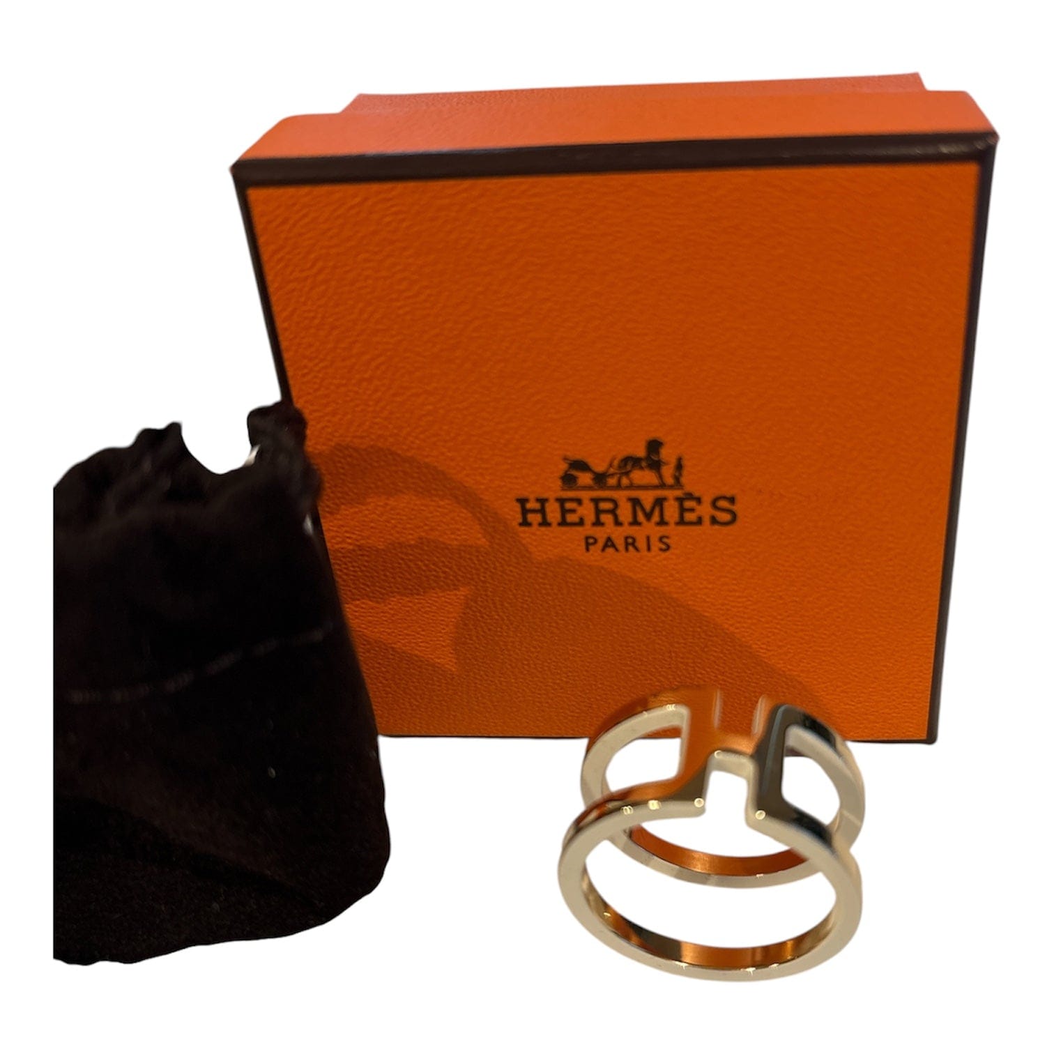 Hermes Hermes Scarf Ring - Gold