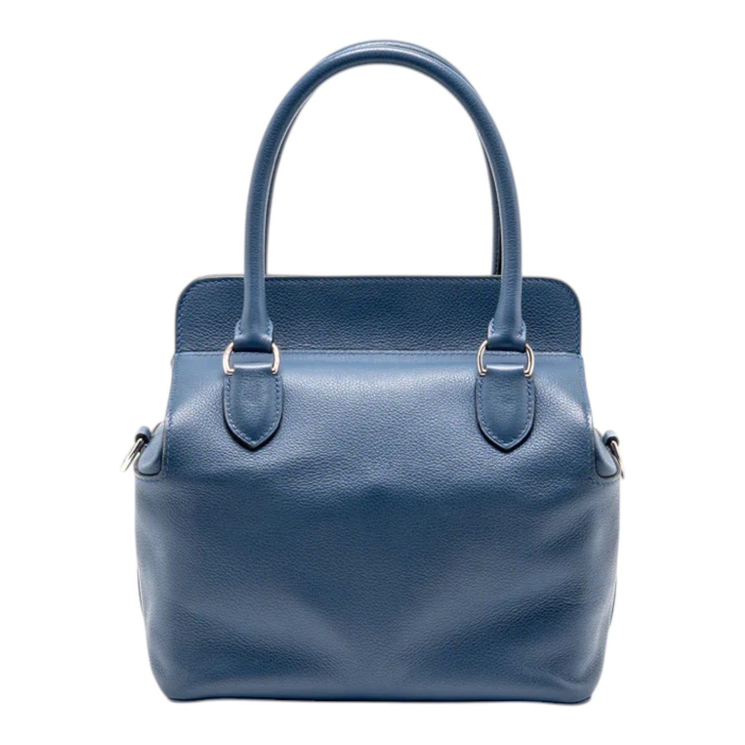 Hermes Hermes Toolbox 20 Evercolor Blue / Light Grey SHW